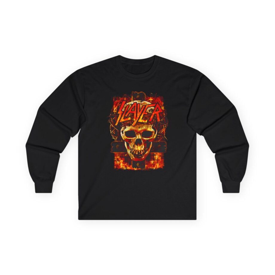 Slayer Skull And Cross Unisex Ultra Cotton Long Sleeve Tee
