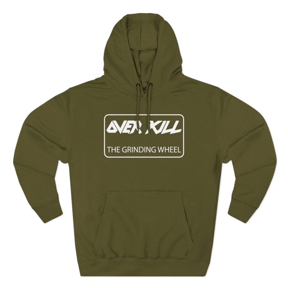 Overkill Embroidered Gear Logo Three-Panel Fleece Hoodie