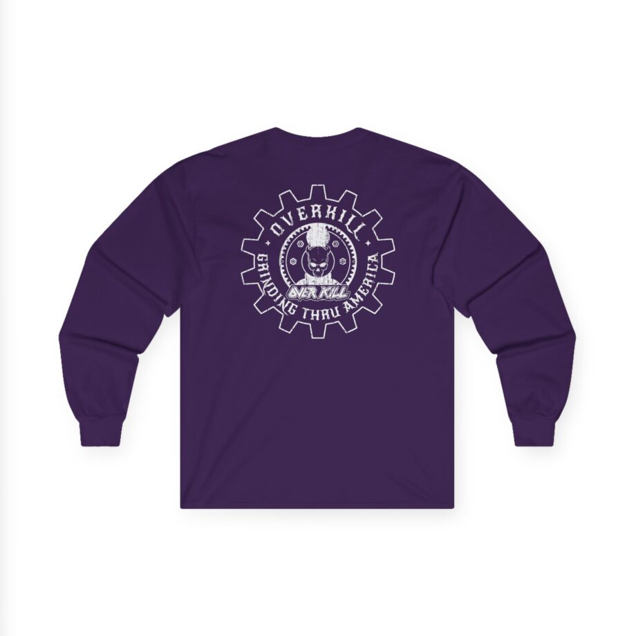 Overkill Embroidered Gear Logo Unisex Ultra Cotton Long Sleeve Tee