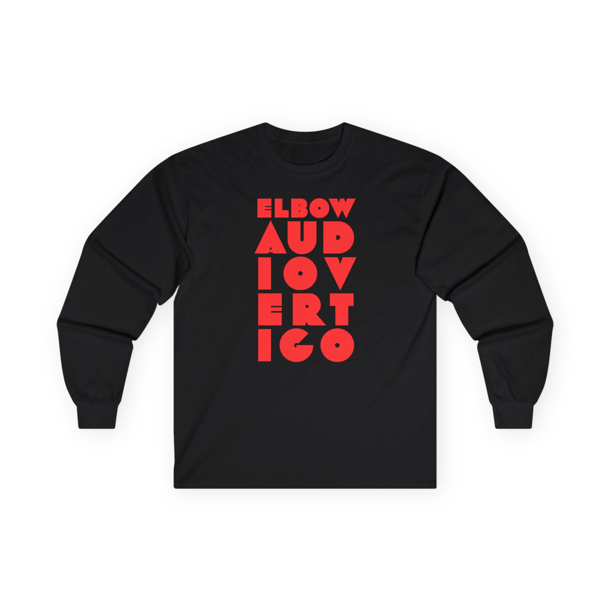 Elbow Audio Vertigo Stacked Logo Unisex Ultra Cotton Long Sleeve Tee