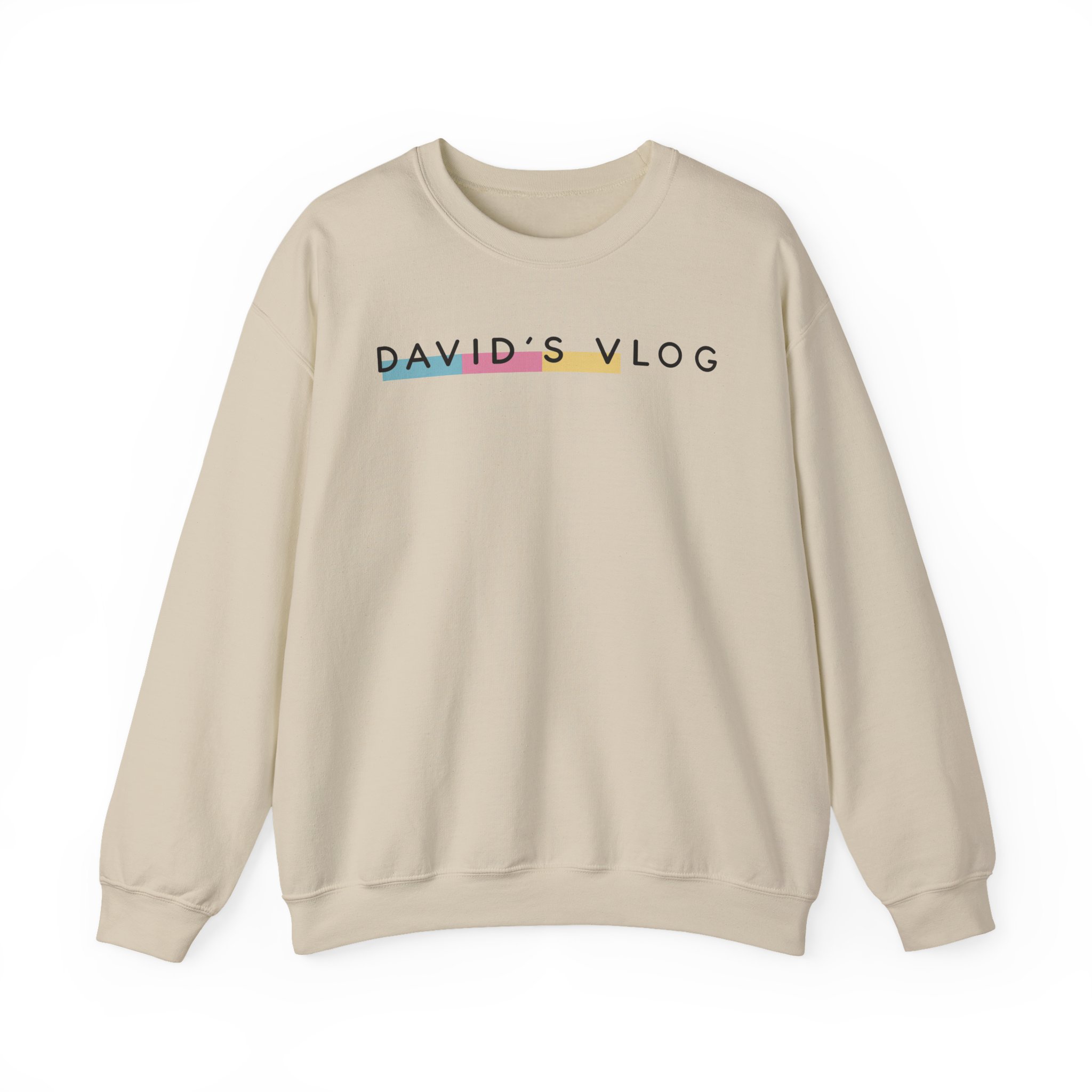 David Dobrik  David's Vlog Unisex Heavy Blendâ„¢ Crewneck Sweatshirt