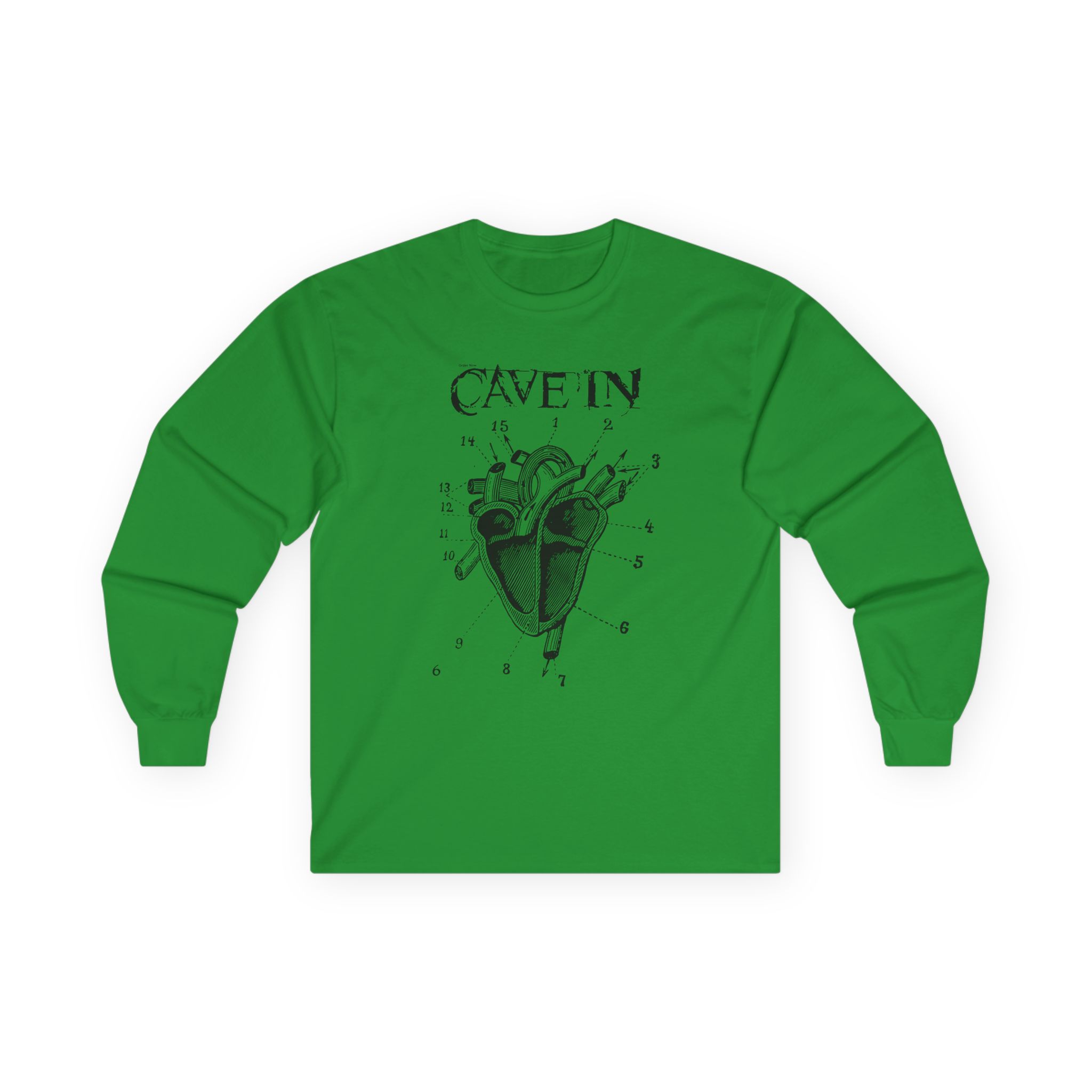 Cave in Classic Heart Unisex Ultra Cotton Long Sleeve Tee