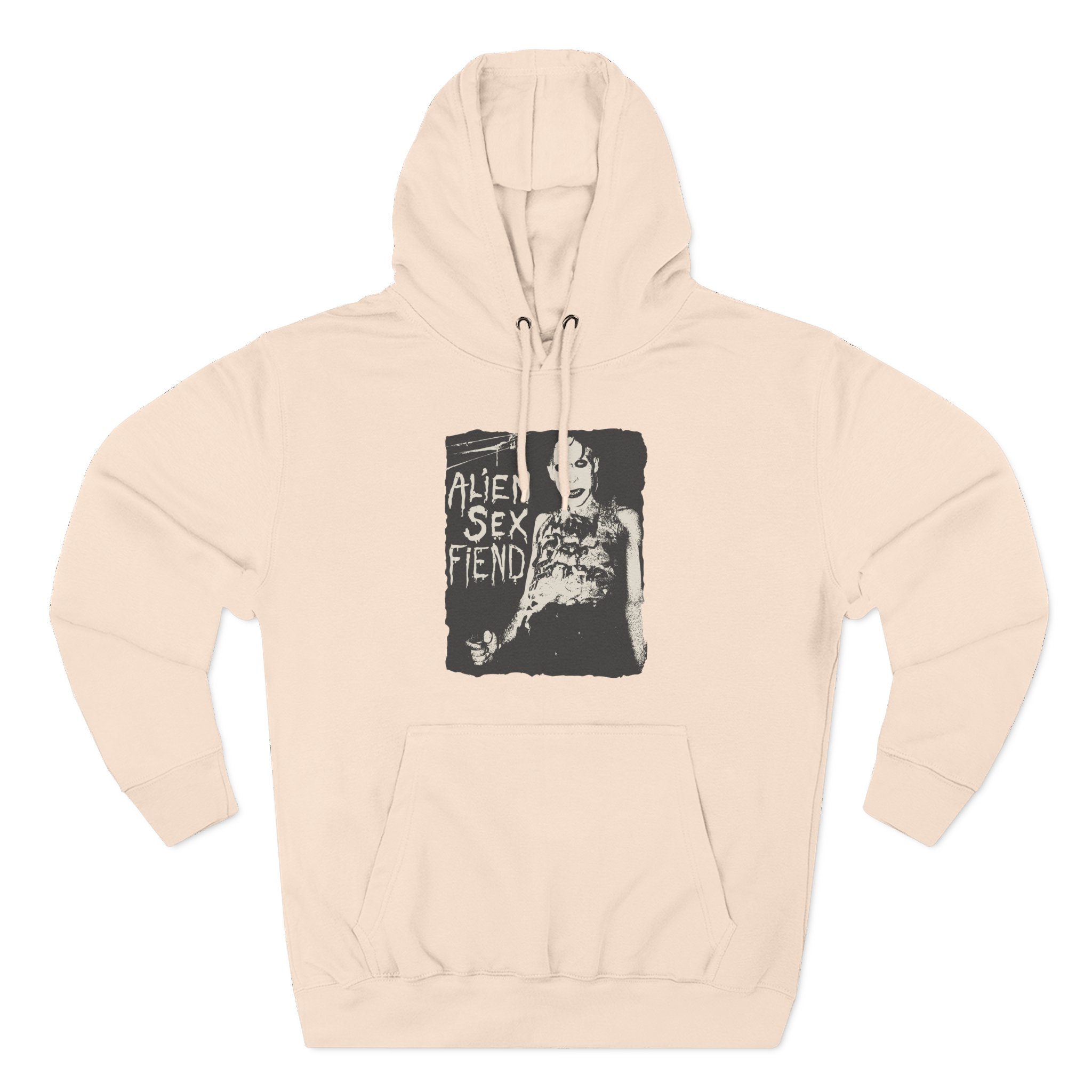 Alien Sex Fiend Nik Fiend Three-Panel Fleece Hoodie