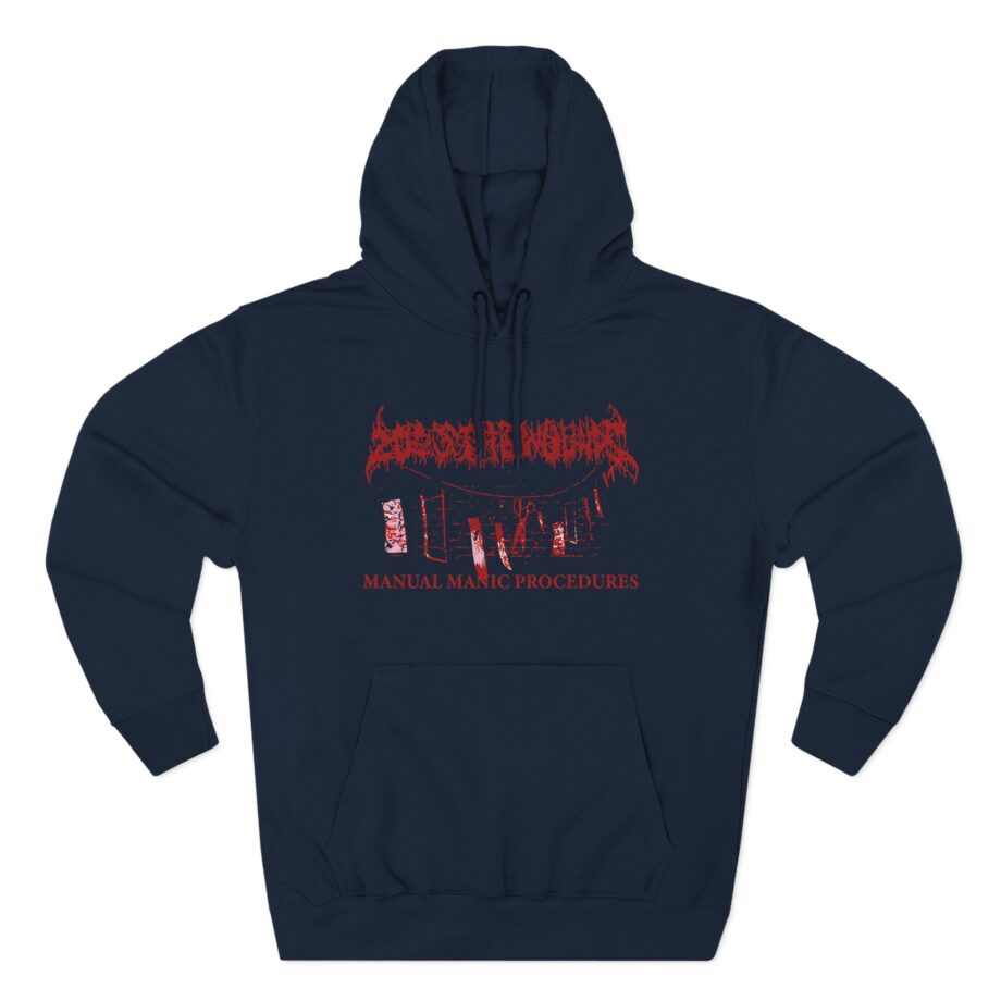 200 Stab Wounds Manual Manic Procedures Three-Panel Fleece Hoodie