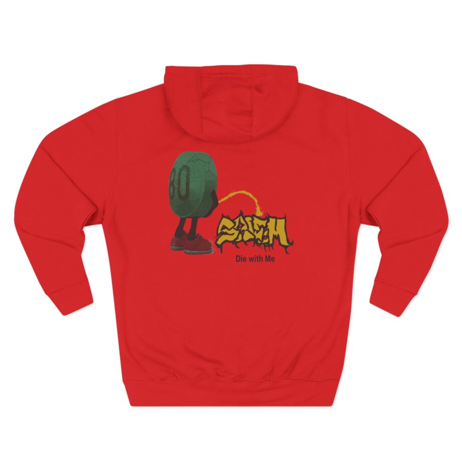 Salem die with me pill Three-Panel Fleece Hoodie