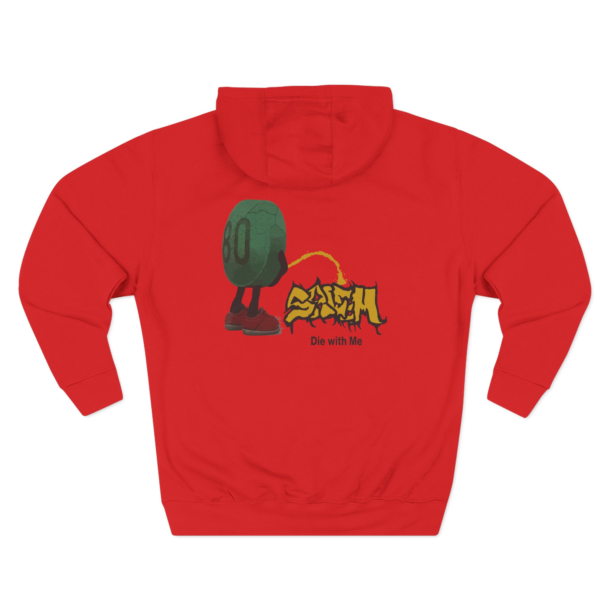 Salem die with me pill Three-Panel Fleece Hoodie