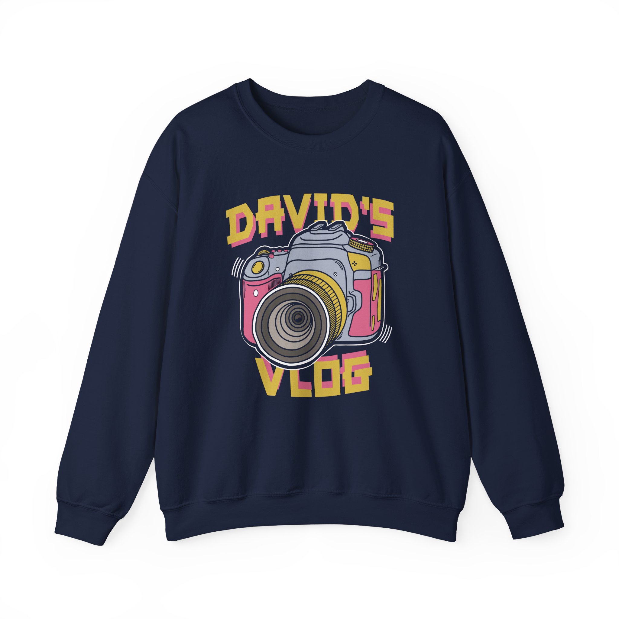 David Dobrik  David's Vlog Unisex Heavy Blendâ„¢ Crewneck Sweatshirt