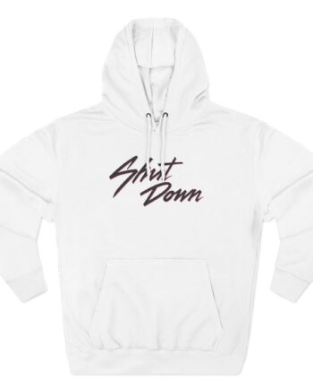 B Shut Down Three-Panel Fleece Hoodie