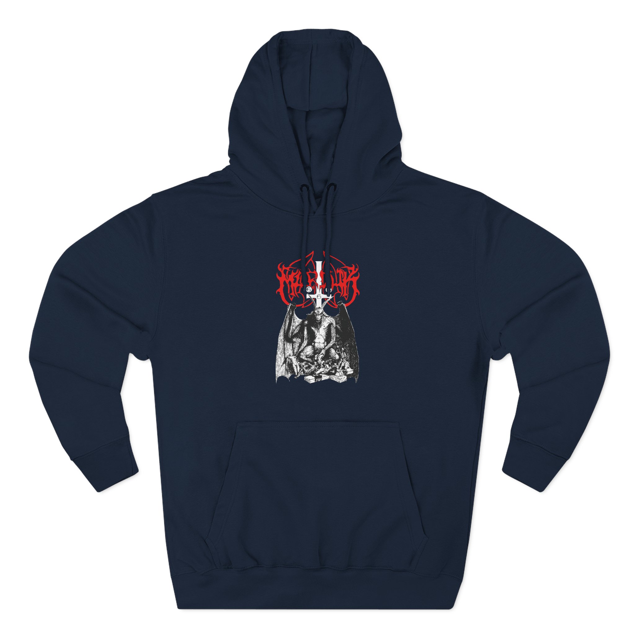 Marduk Demon With Wings Three-Panel Fleece Hoodie