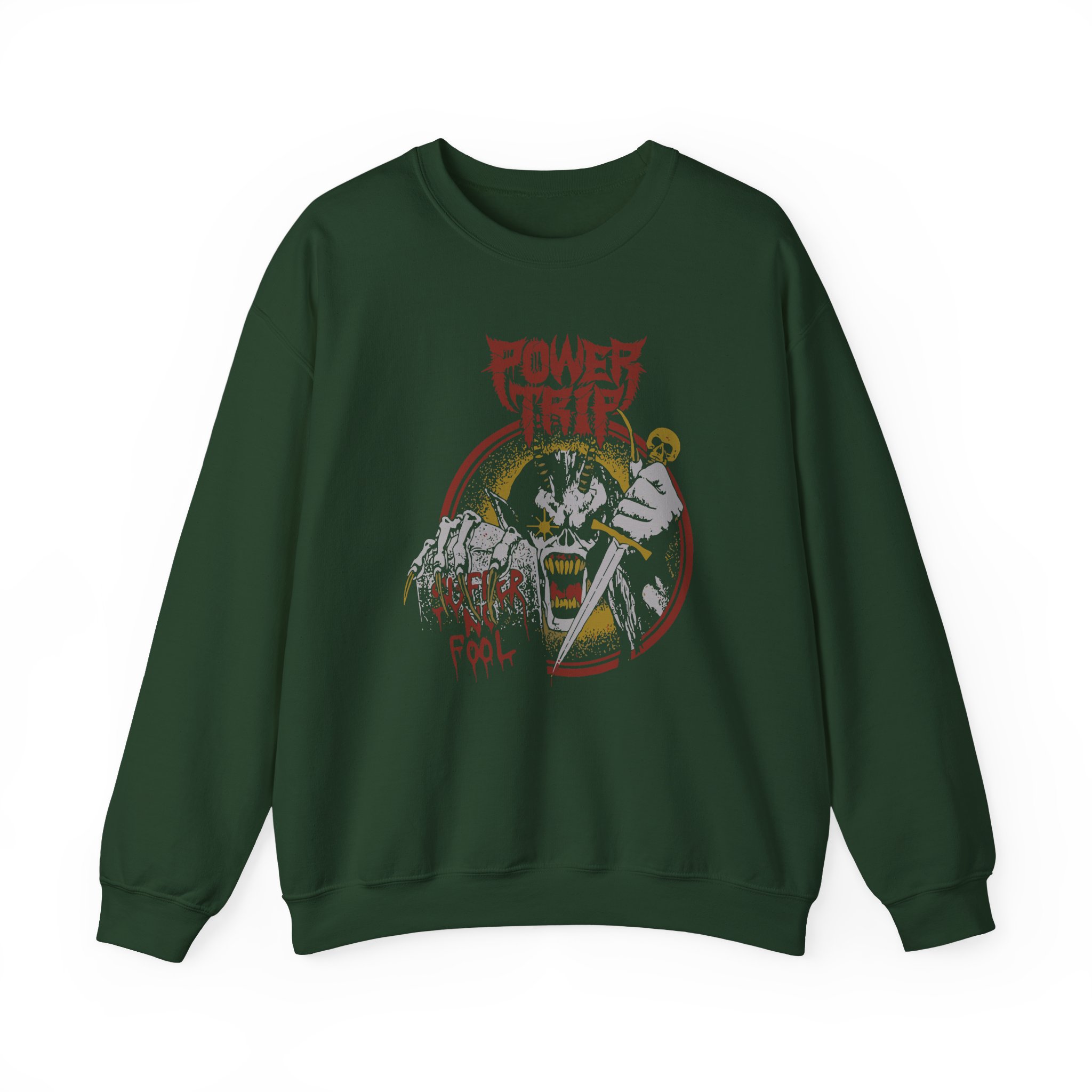 Power Trip Suffer Unisex Heavy Blendâ„¢ Crewneck Sweatshirt