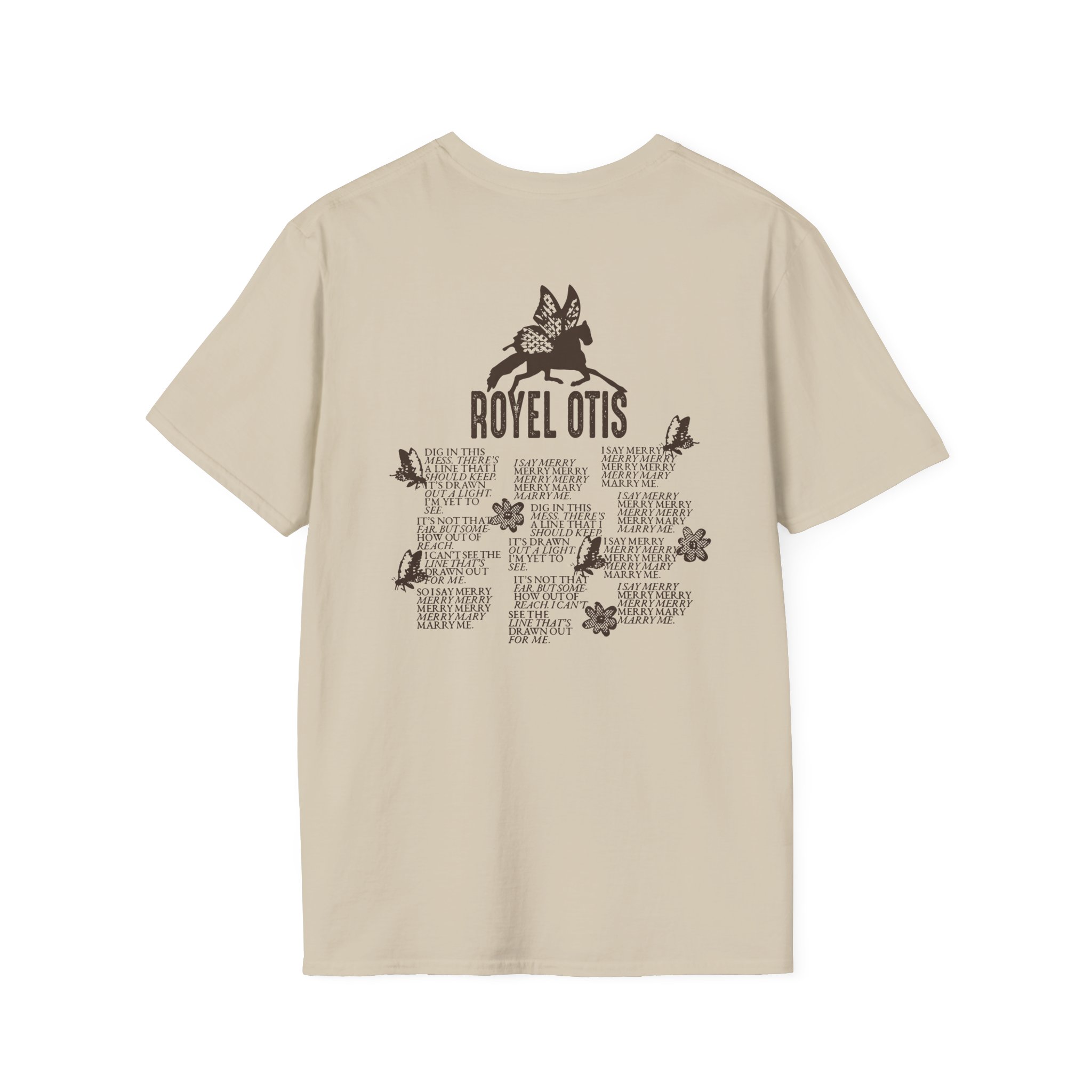 Royel Otis Mary Marry Me Faded Powder Unisex Softstyle T-Shirt