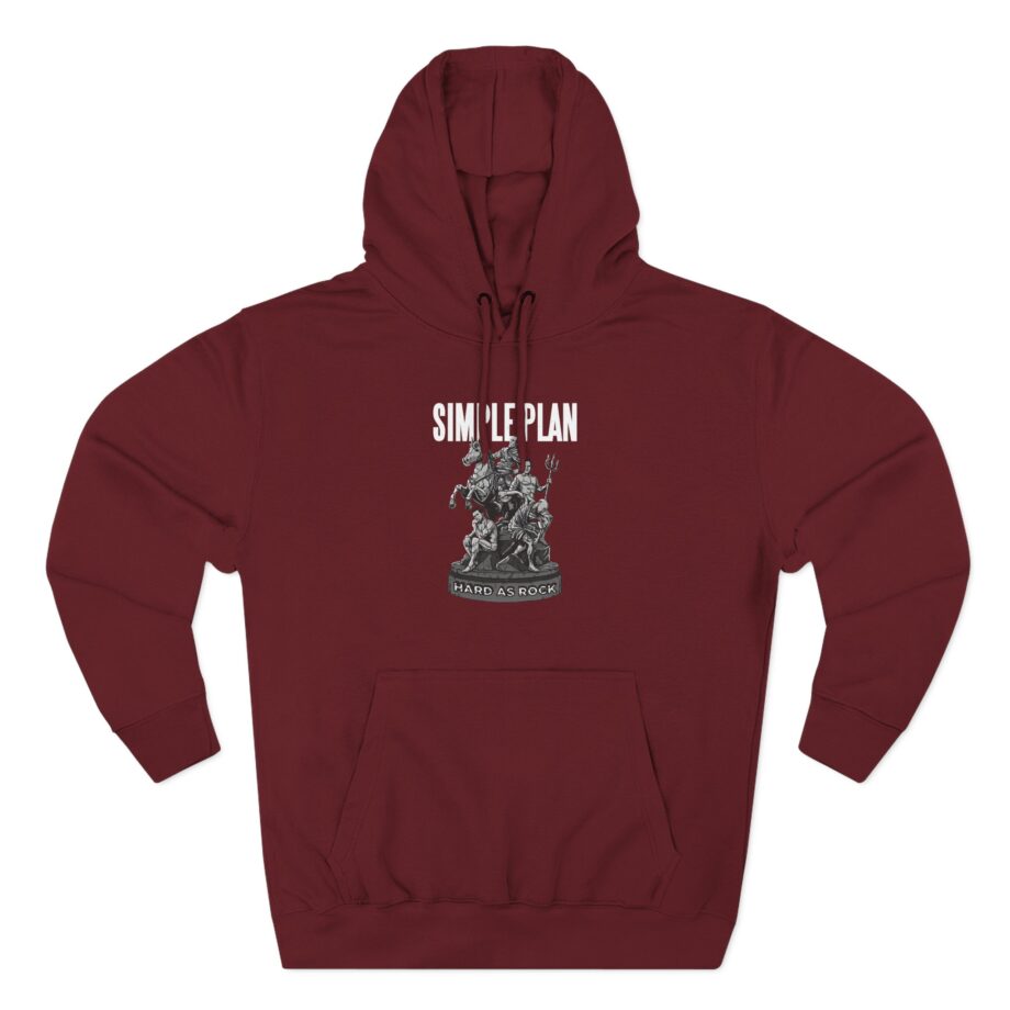 Simple Plan Hard as Rock Three-Panel Fleece Hoodie