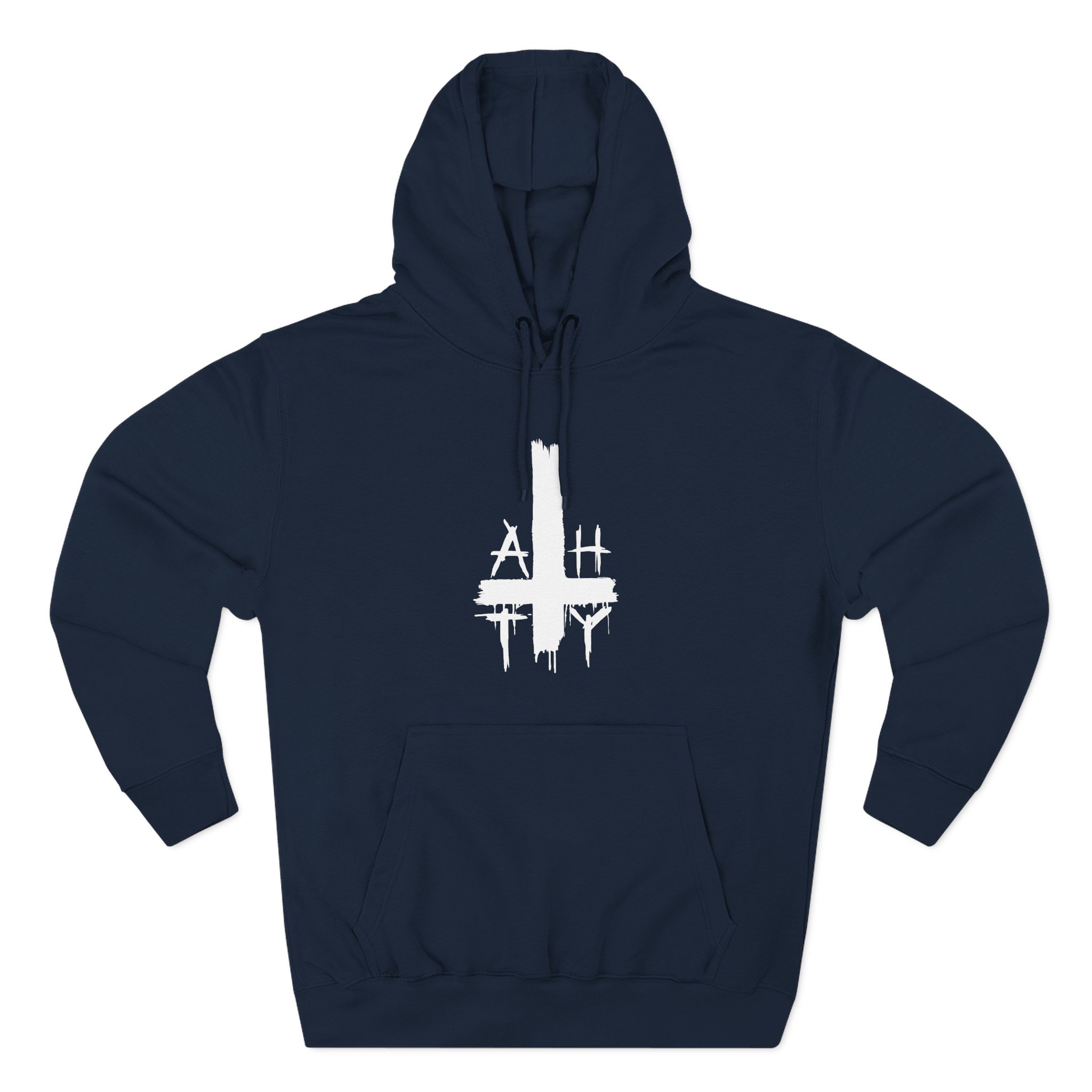 All Hail the Yeti Worship Satan Three-Panel Fleece Hoodie