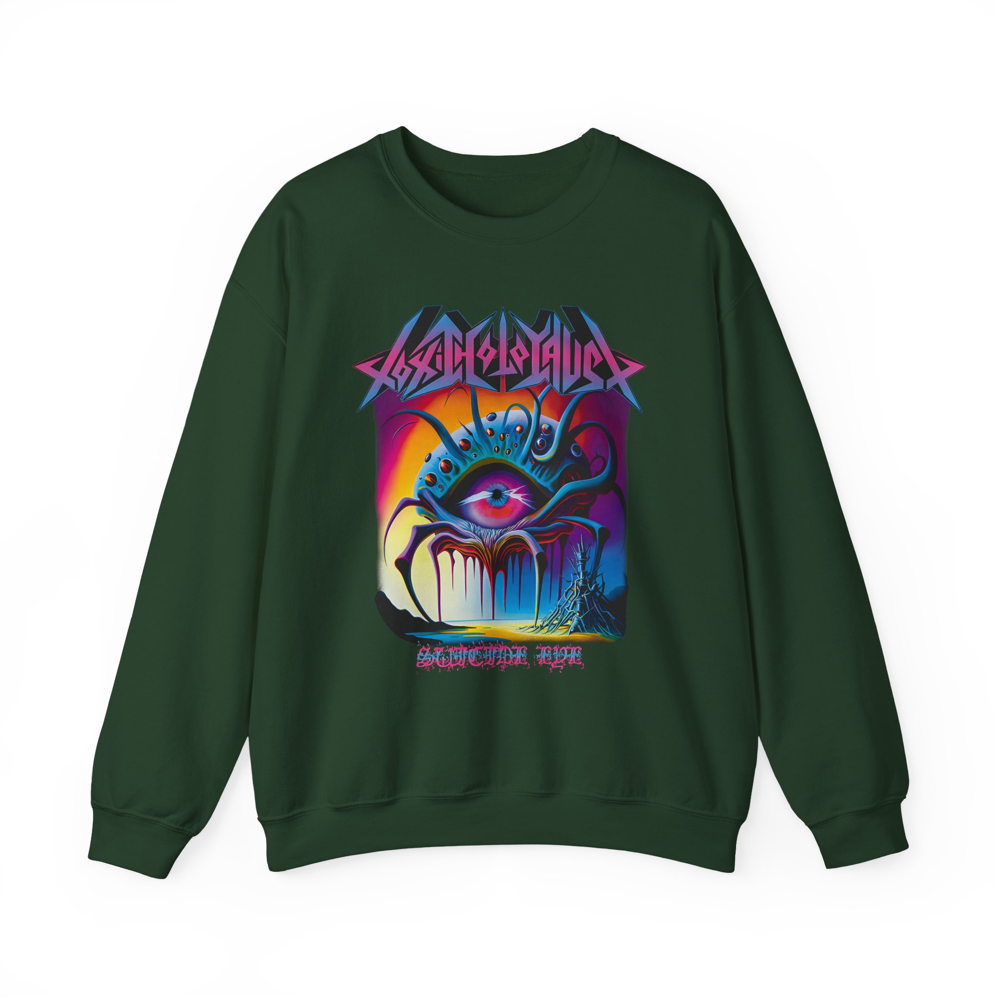 Toxic Holocaust Suicide Eye Unisex Heavy Blendâ„¢ Crewneck Sweatshirt