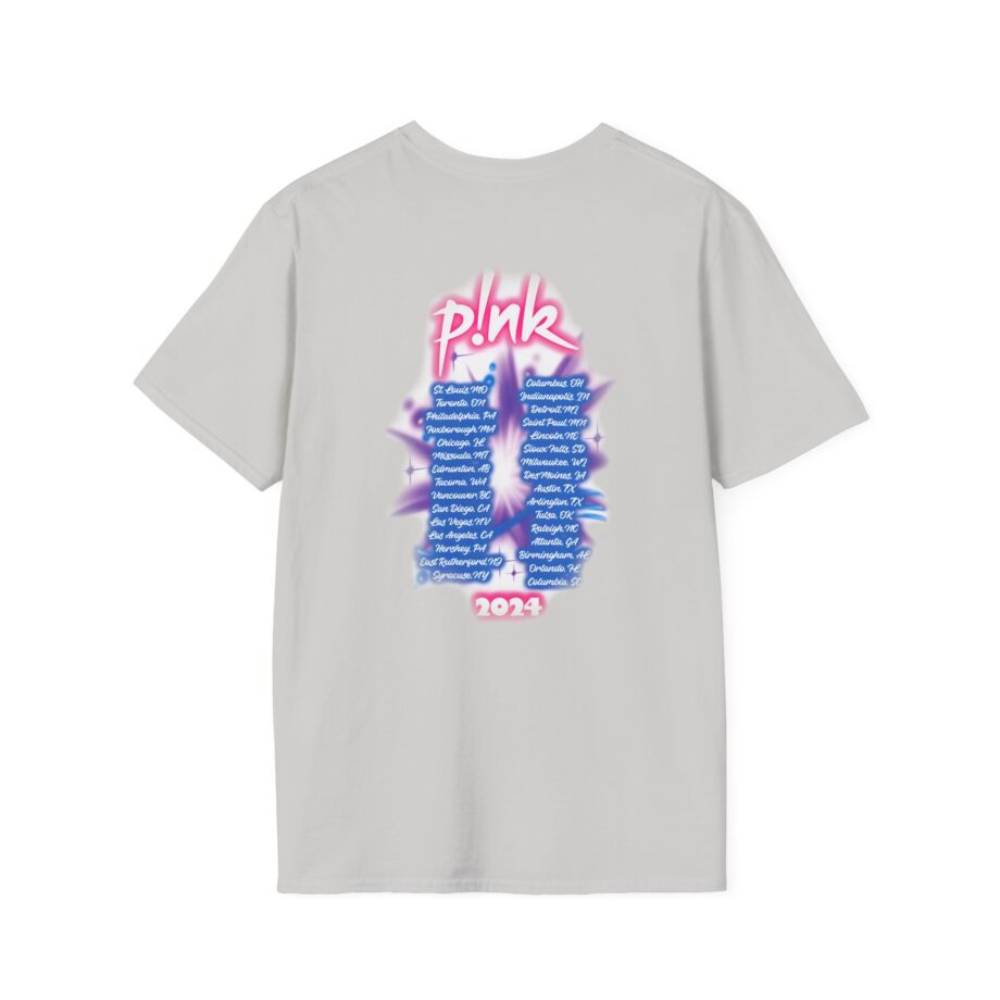 Pink Airbrushed 2024 Unisex Softstyle T-Shirt