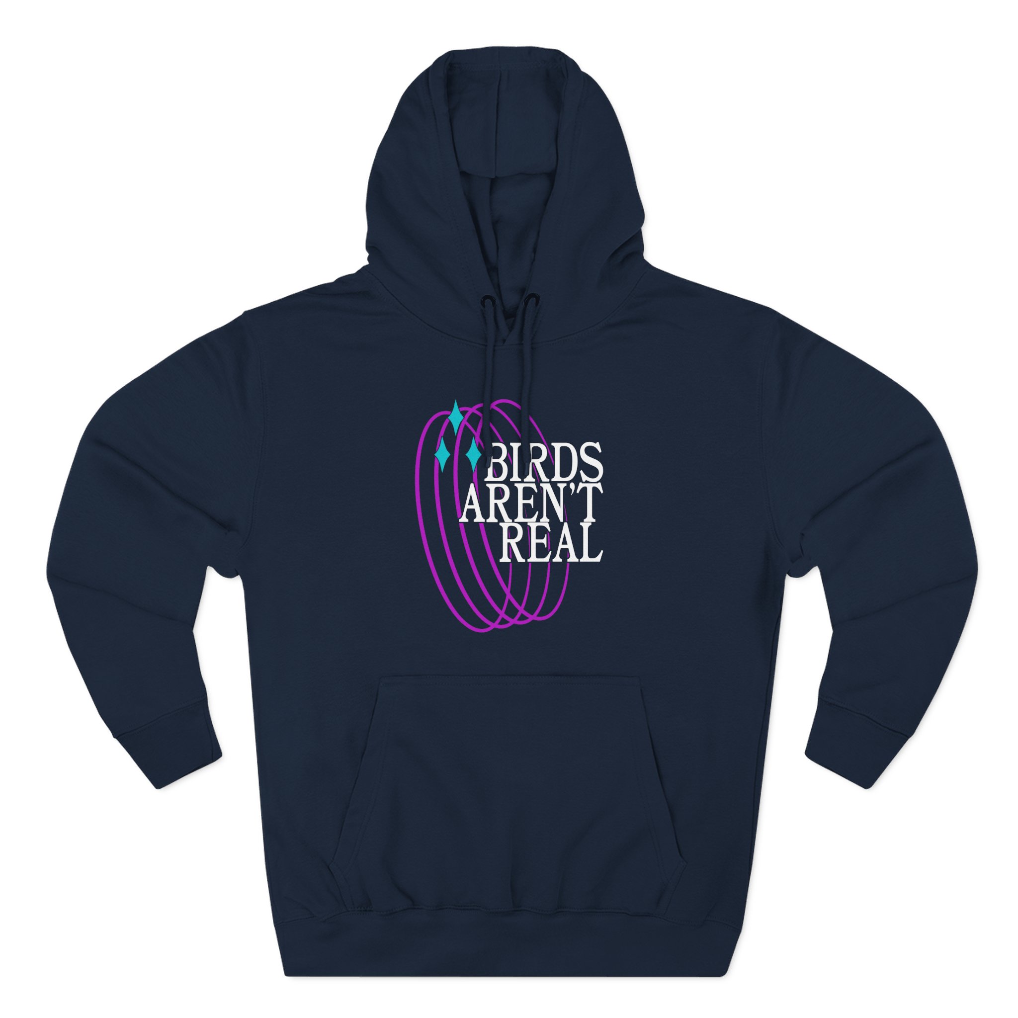 Birds Arent Real Three-Panel Fleece Hoodie