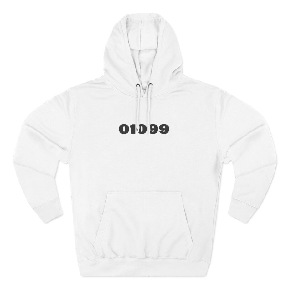 01099 Basic Three-Panel Fleece Hoodie