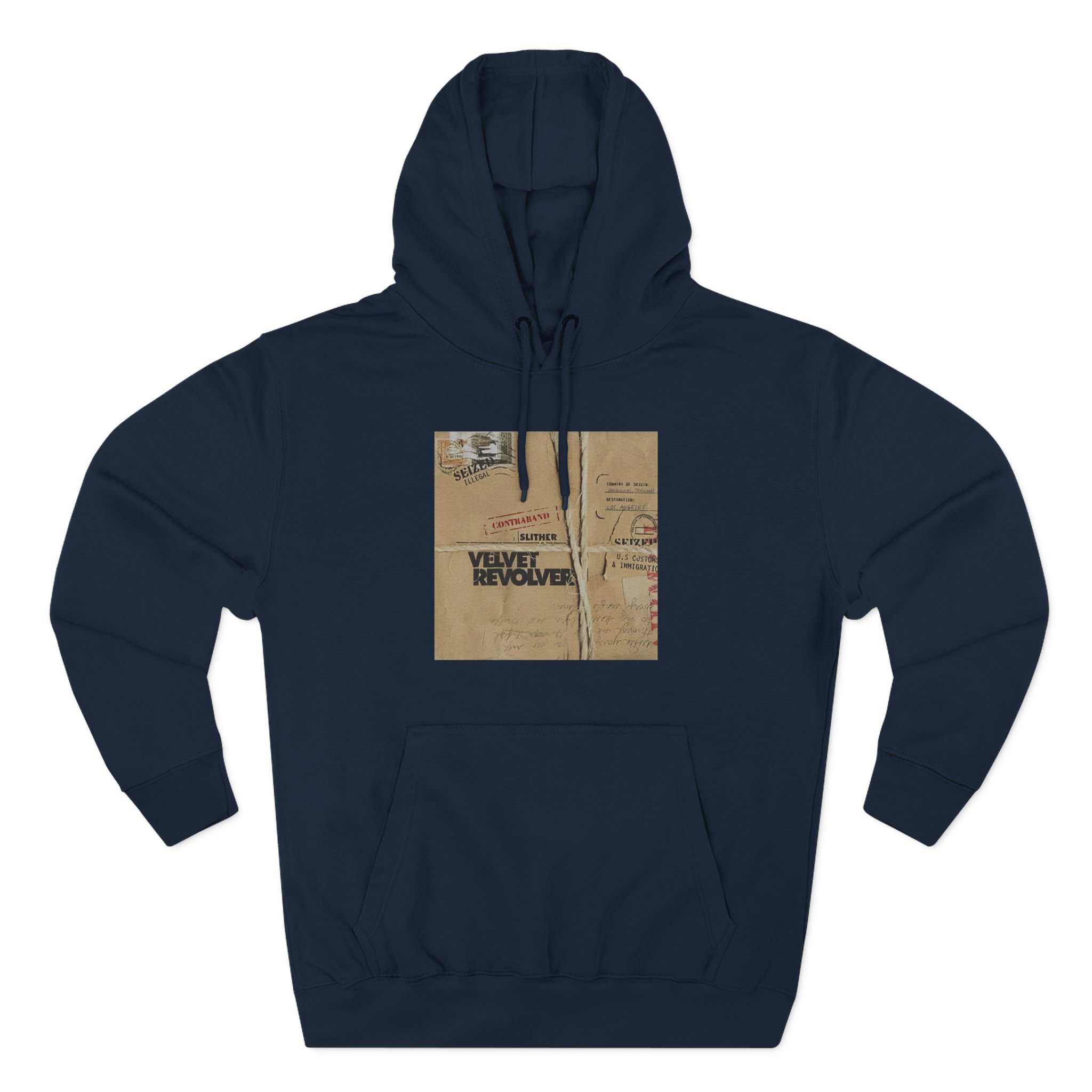 Velvet Revolver Slither 2 Album Cover Three-Panel Fleece Hoodie