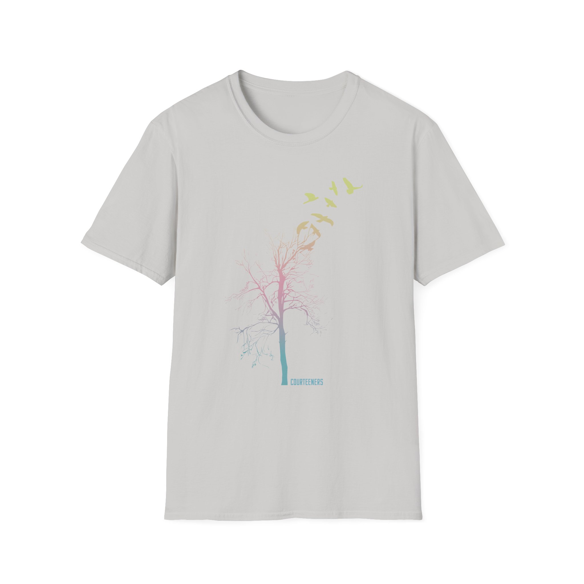 Courteeners Pastel Ombre Tree Unisex Softstyle T-Shirt