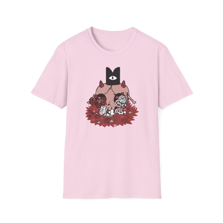 Cult of the Lamb Floral Skull Unisex Softstyle T-Shirt