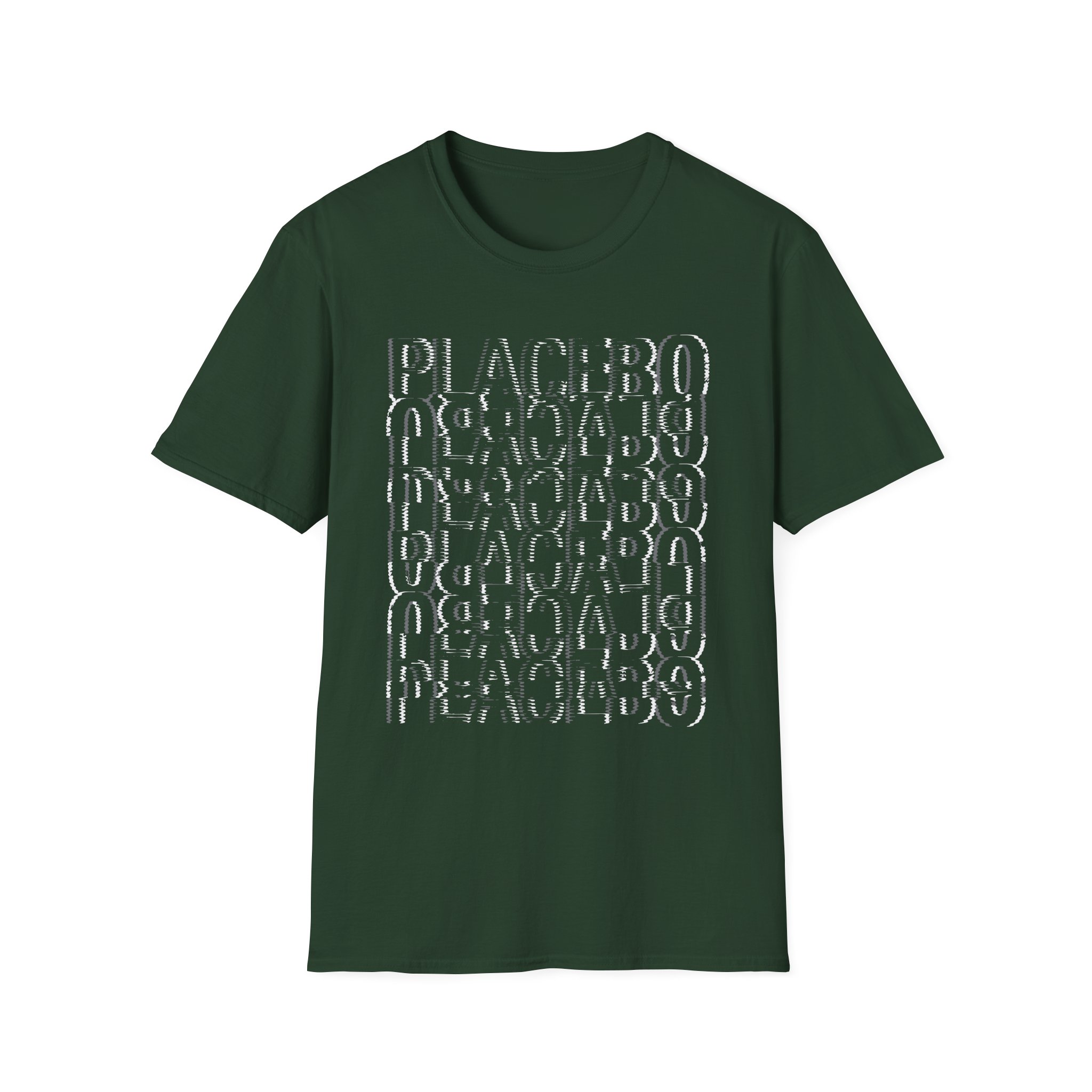 Placebo Black & White Glitch Unisex Softstyle T-Shirt