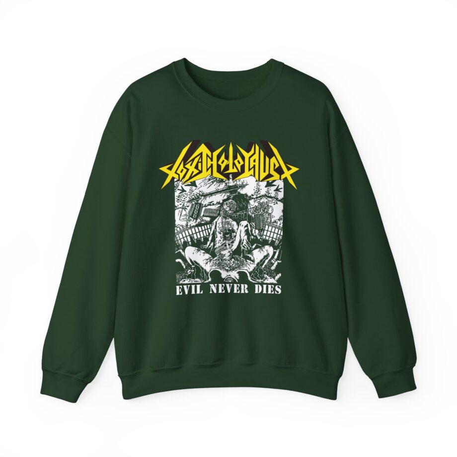 Toxic Holocaust Evil Never Dies Unisex Heavy Blend™ Crewneck Sweatshirt