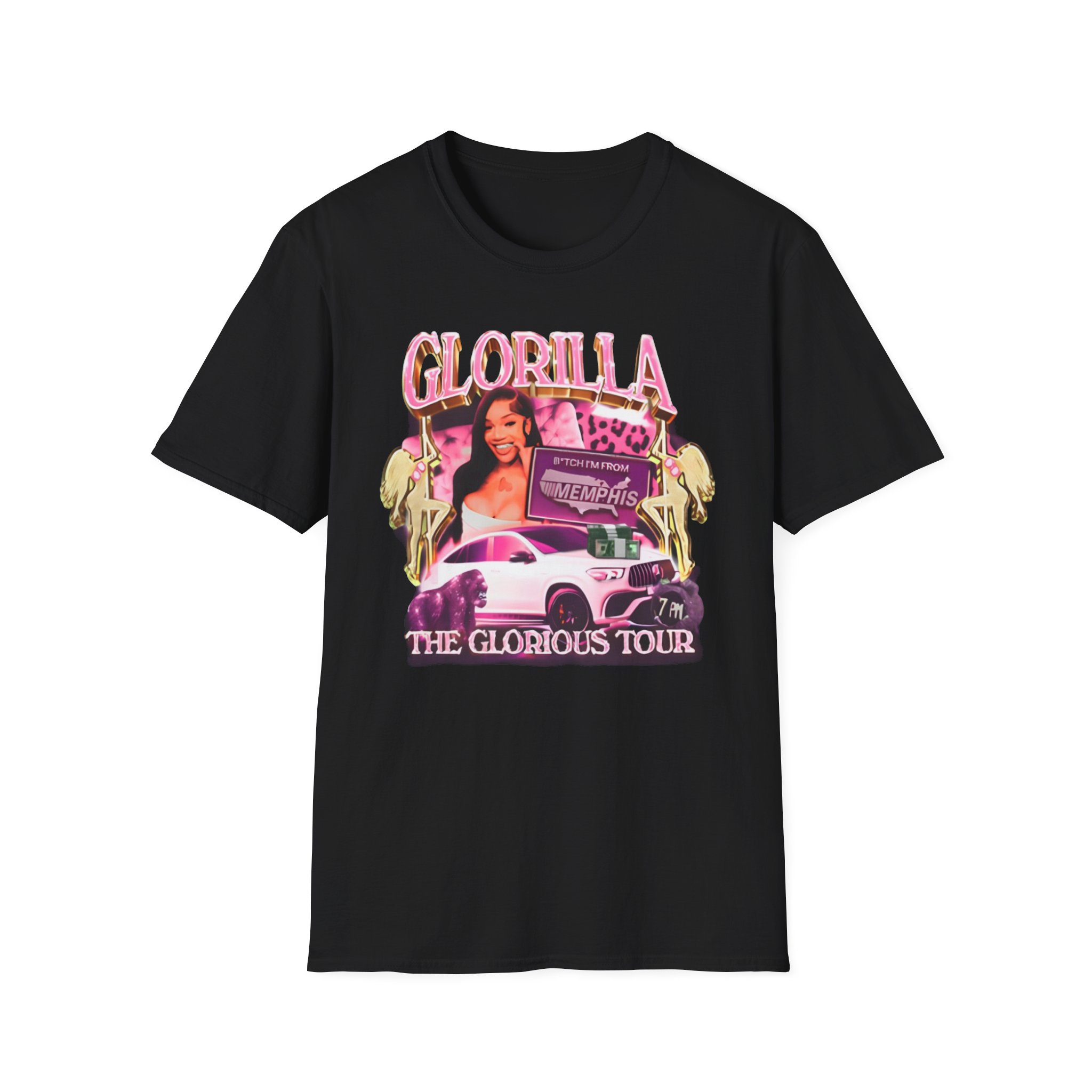 Glorilla Glorious Tour From Memphis Unisex Softstyle T-Shirt