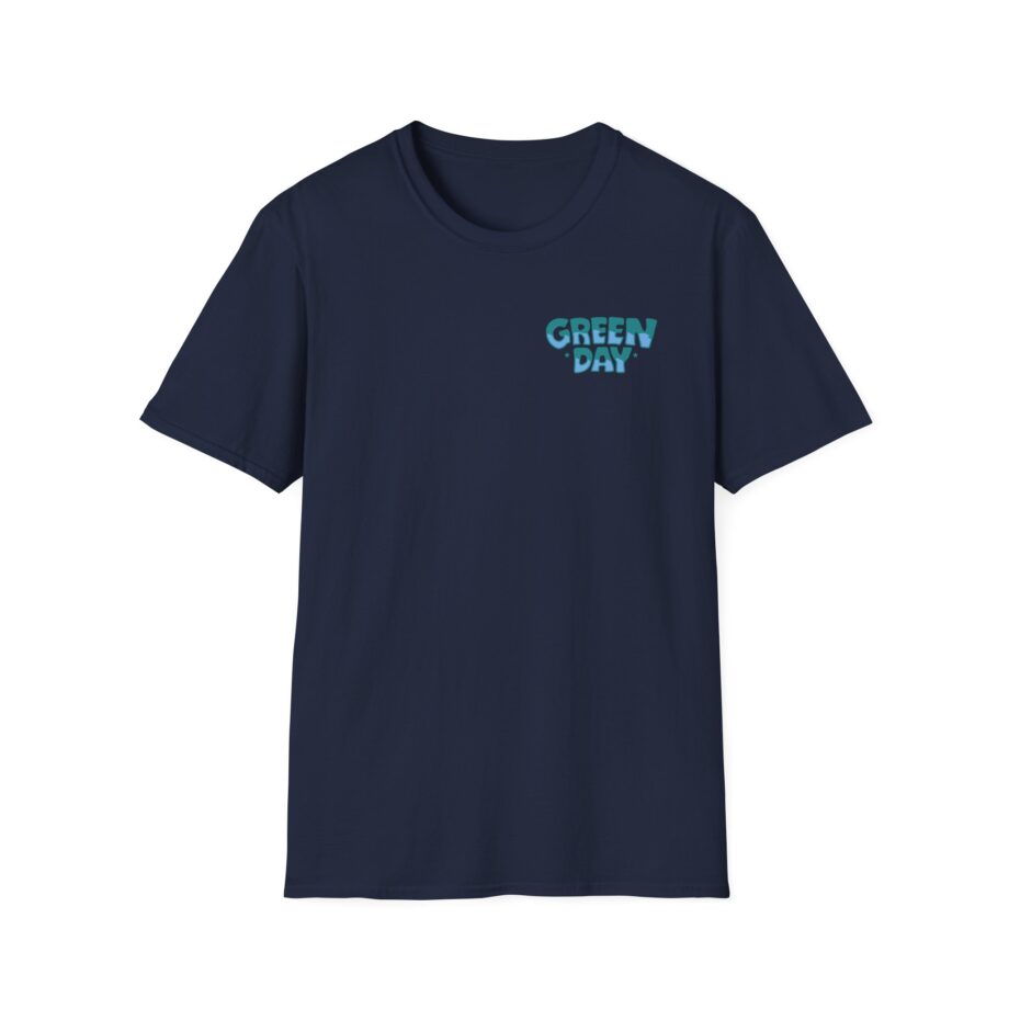 Green Day Blue Skull Unisex Softstyle T-Shirt