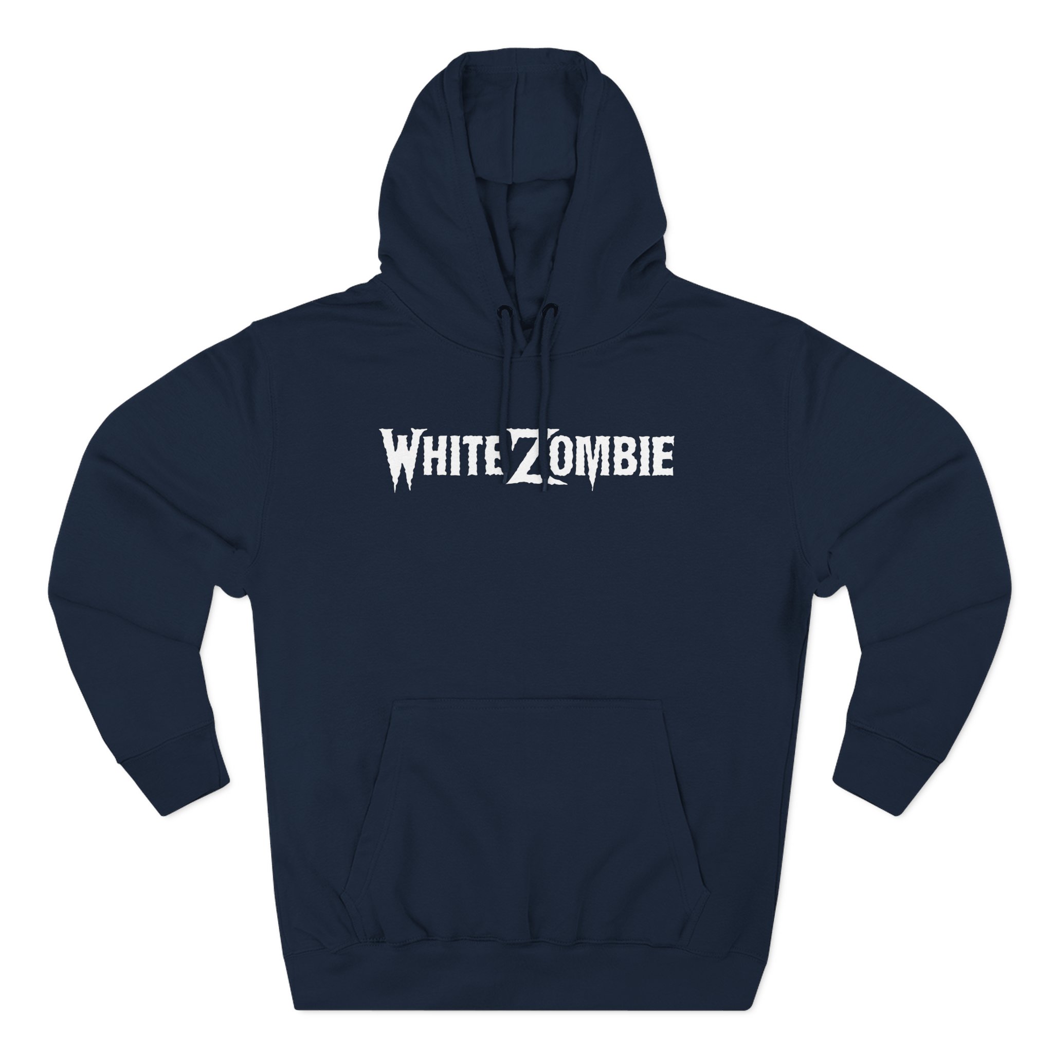 White Zombie Classic Logo Three-Panel Fleece Hoodie