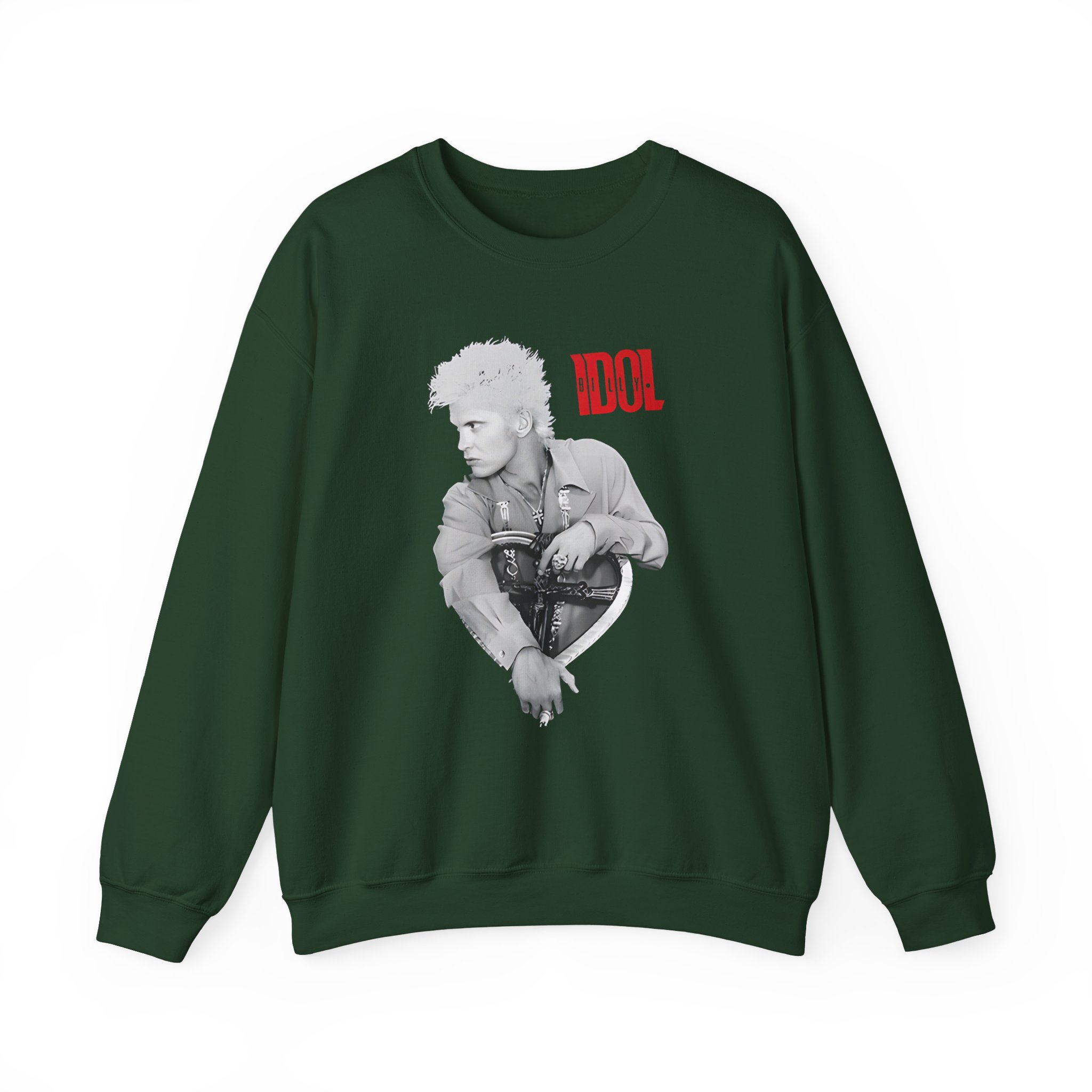 Billy Idol Heart Unisex Heavy Blendâ„¢ Crewneck Sweatshirt