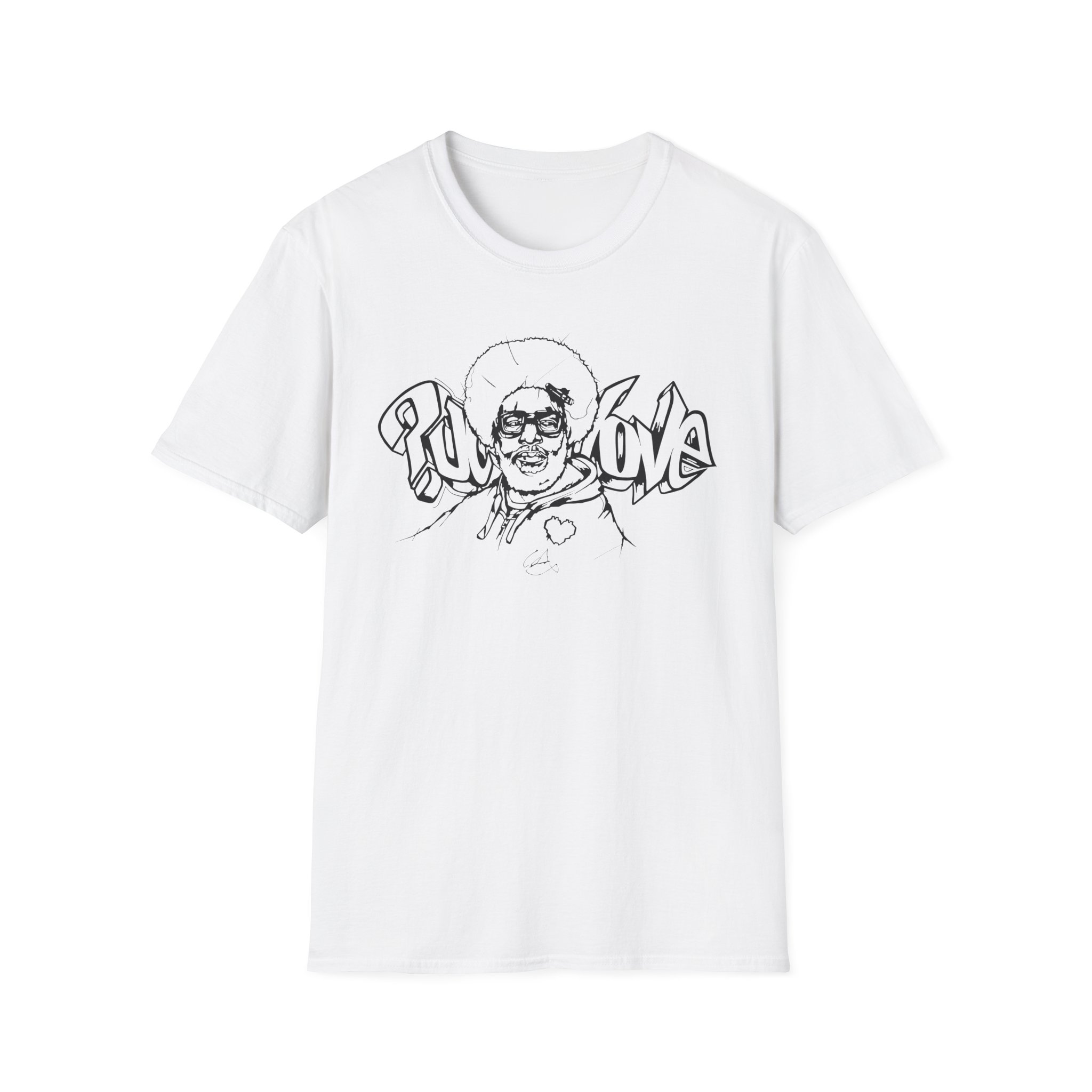 The Roots Questlove Sketch Unisex Softstyle T-Shirt