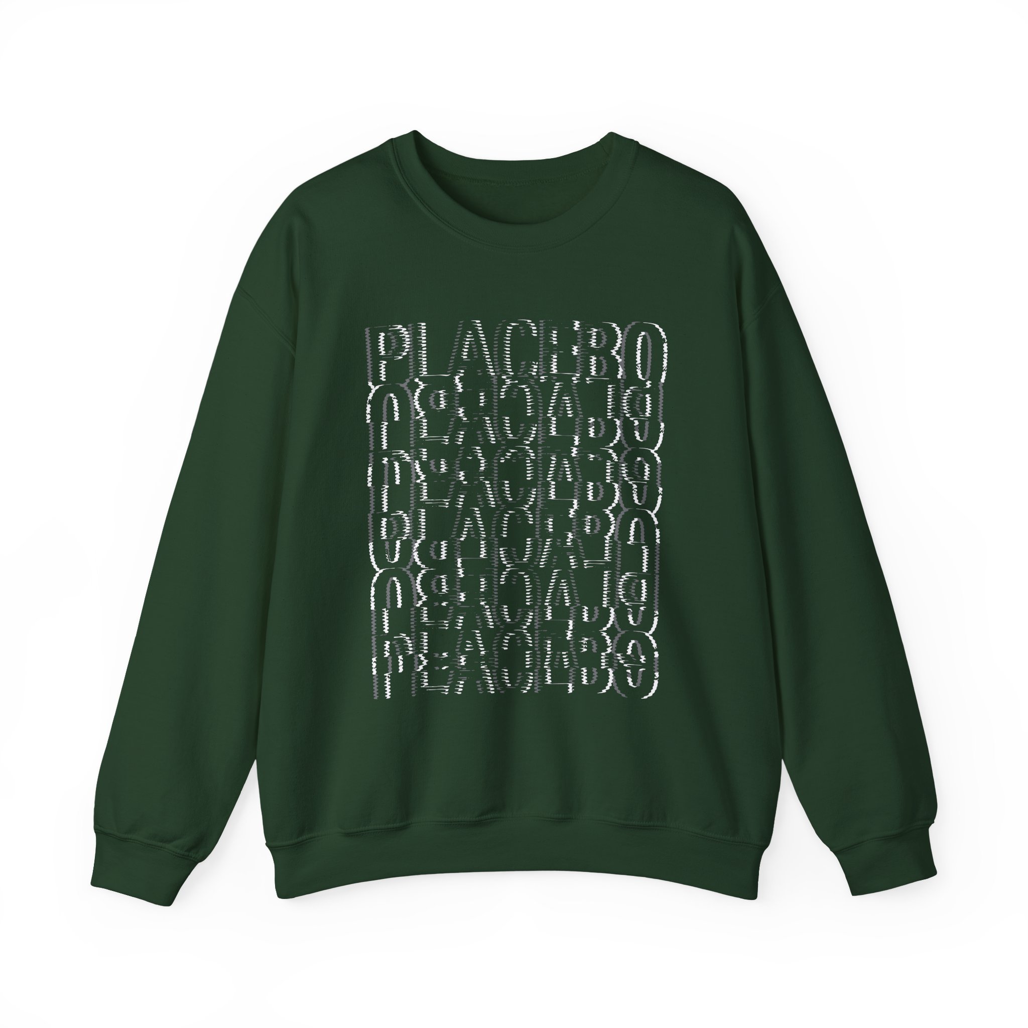 Placebo Black & White Glitch Unisex Heavy Blendâ„¢ Crewneck Sweatshirt