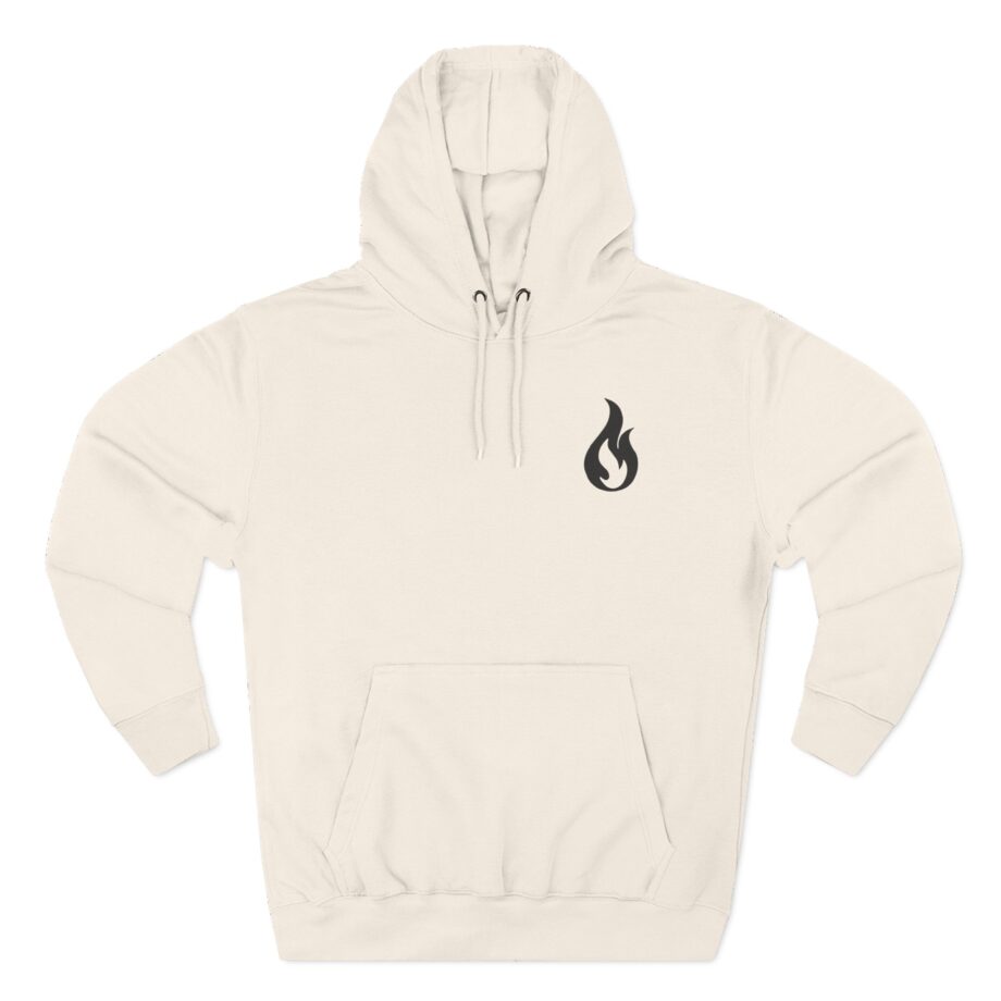 Like Moths to Flames Three-Panel Fleece Hoodie
