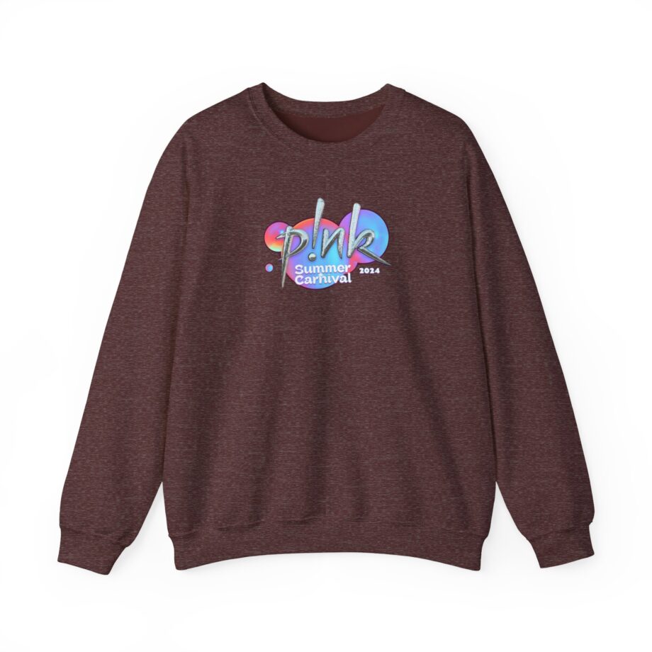 P!nk Split Tie Dye Unisex Heavy Blend™ Crewneck Sweatshirt