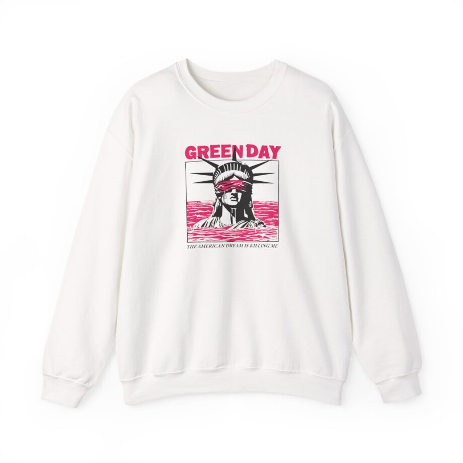 Green Day Lady Liberty Unisex Heavy Blend™ Crewneck Sweatshirt