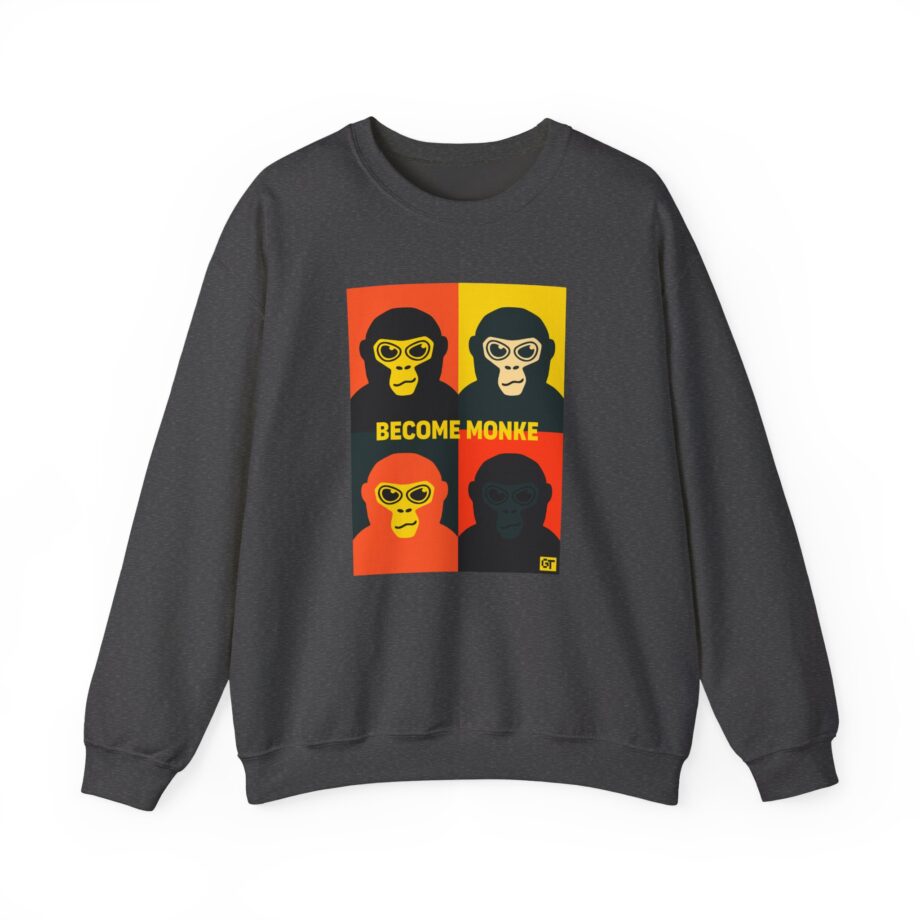 Gorilla Tag Become Monke Unisex Heavy Blend™ Crewneck Sweatshirt