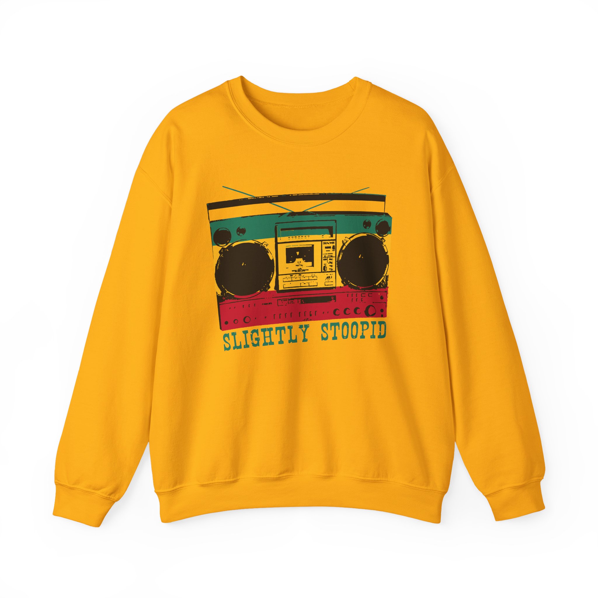 Slightly Stoopid Ghetto Blaster Raglan Unisex Heavy Blendâ„¢ Crewneck Sweatshirt