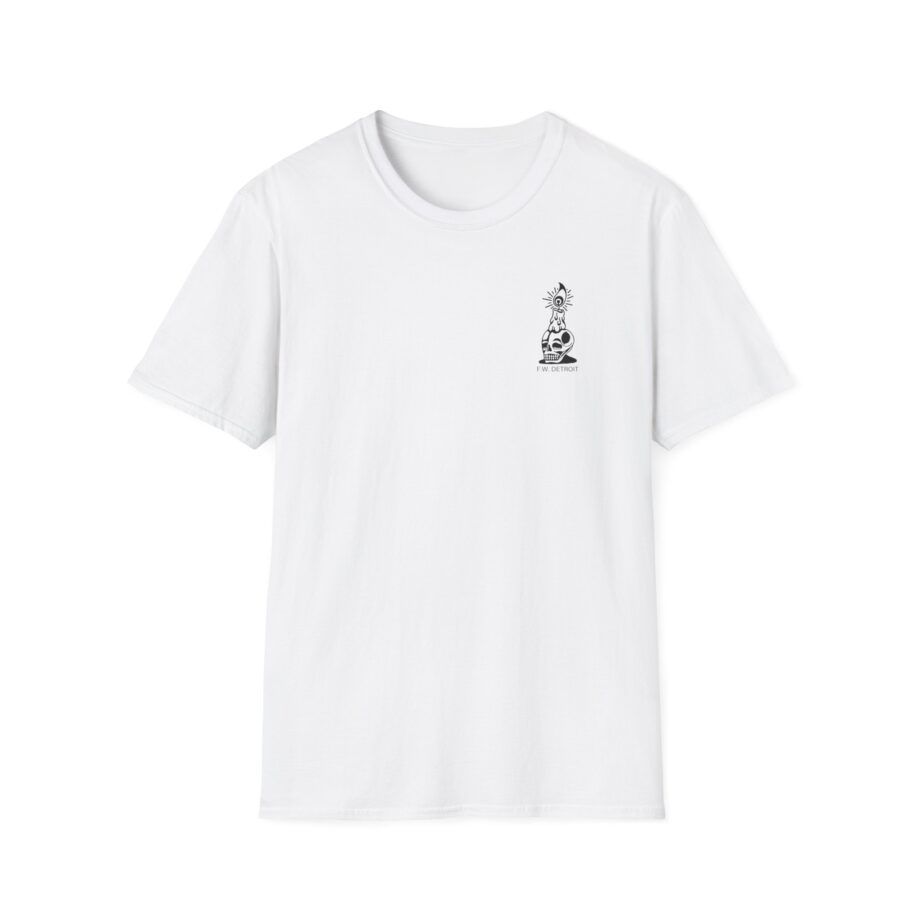 Fireworks Skull Unisex Softstyle T-Shirt