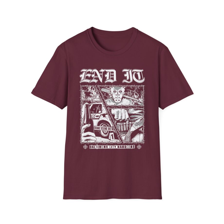 End It Crime Scene Unisex Softstyle T-Shirt