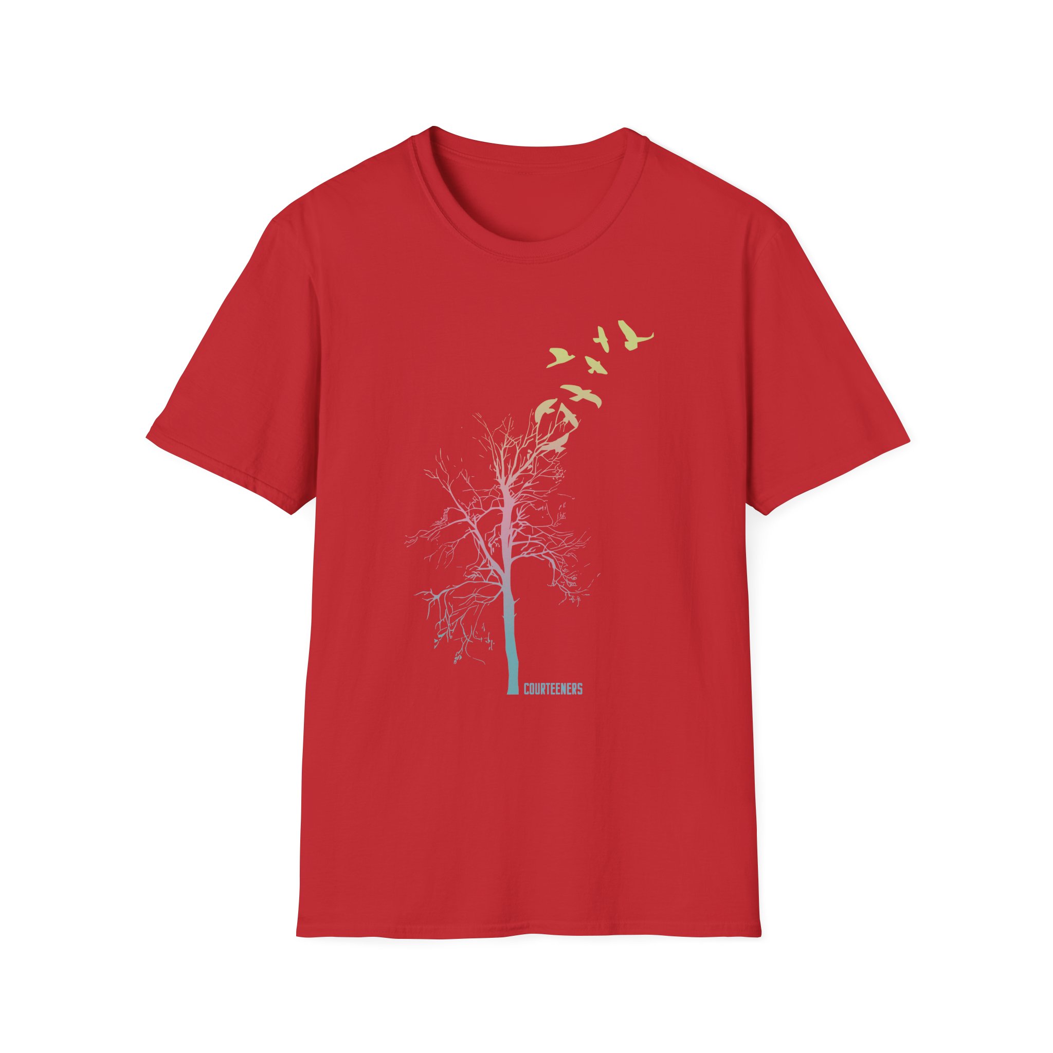 Courteeners Pastel Ombre Tree Unisex Softstyle T-Shirt