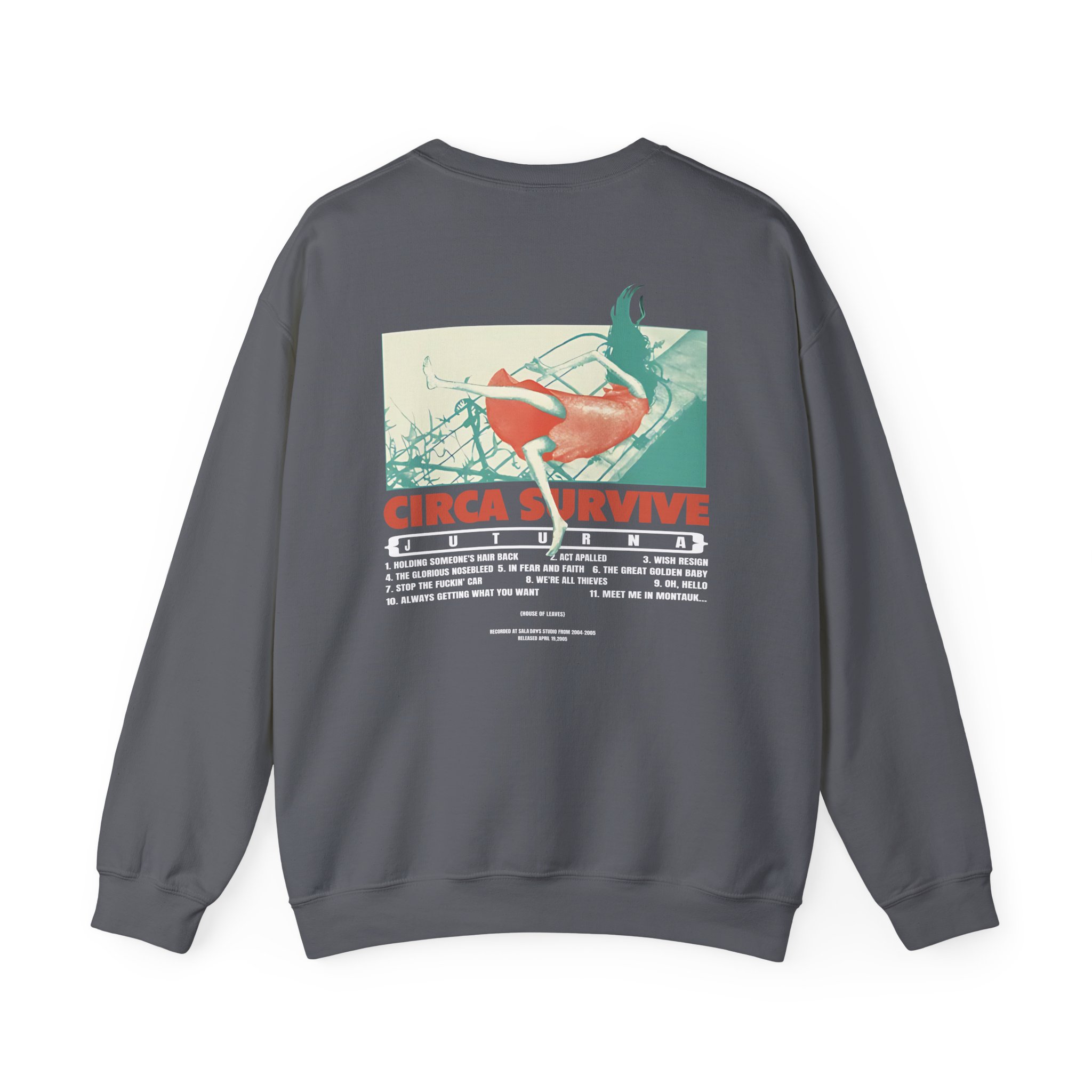 Circa Survive Juturna Tracklist Unisex Heavy Blendâ„¢ Crewneck Sweatshirt