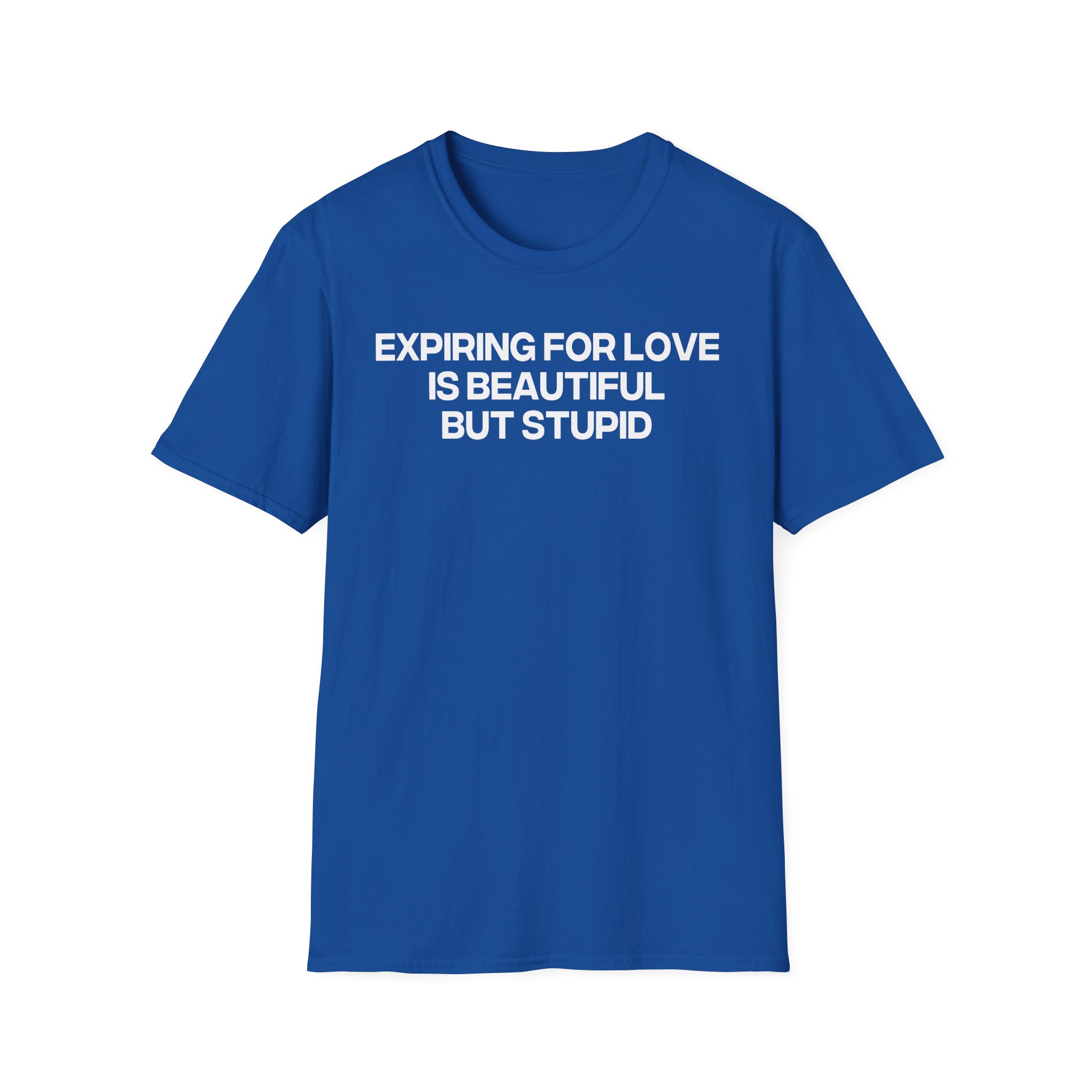 Jenny Holzer Expiring for Love is Beautiful but Stupid Unisex Softstyle T-Shirt