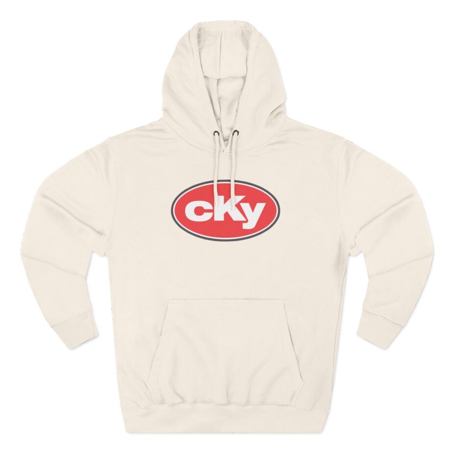 CKY Oval Logo  Three-Panel Fleece Hoodie