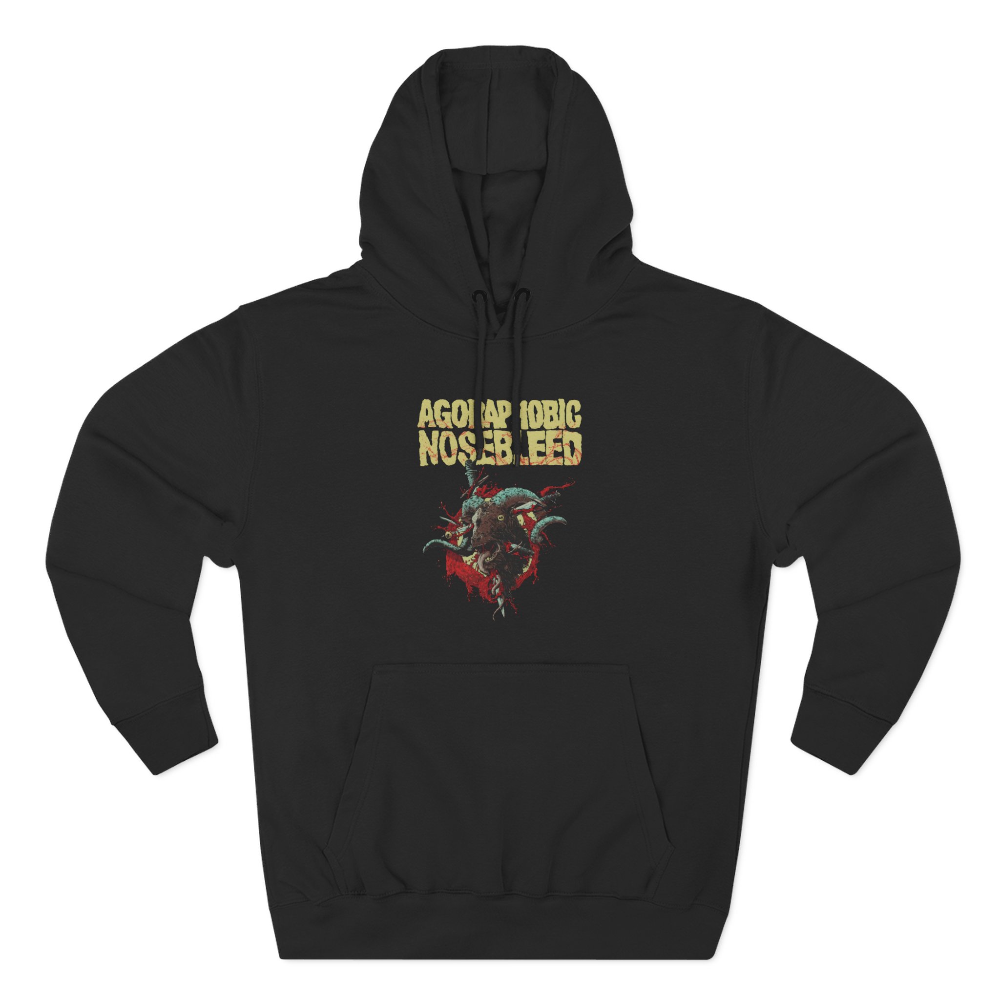 Three-Panel Fleece Hoodie