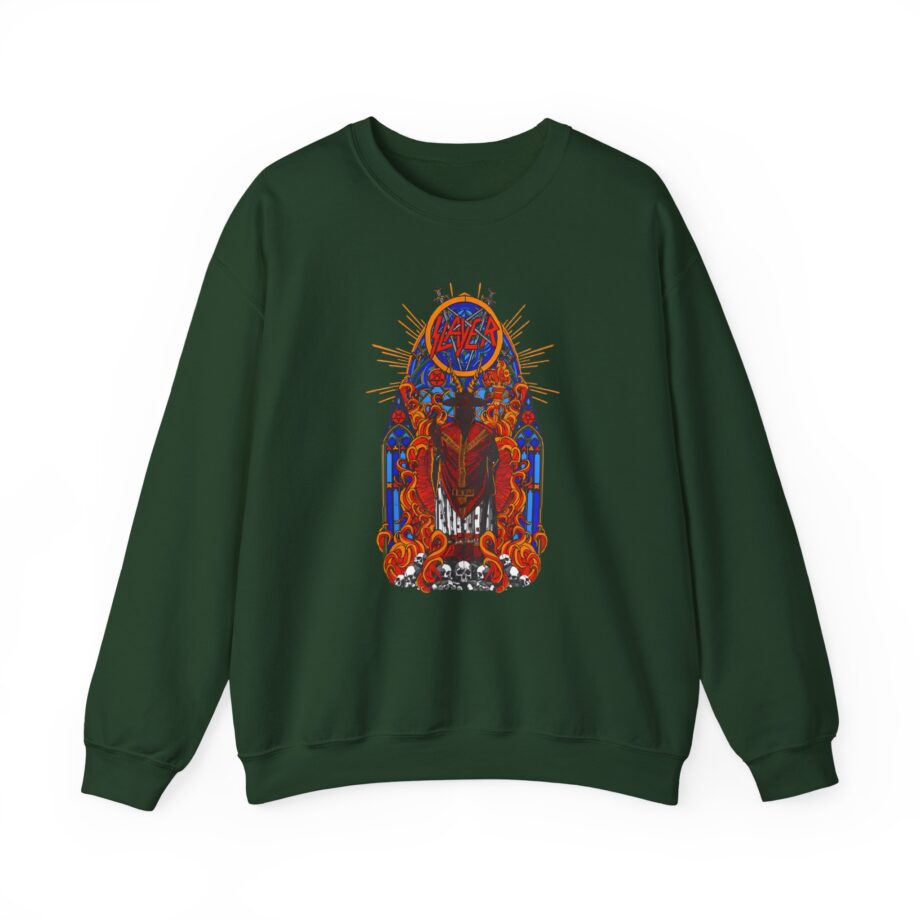 Slayer Goatgod Stained Glass Unisex Heavy Blend™ Crewneck Sweatshirt