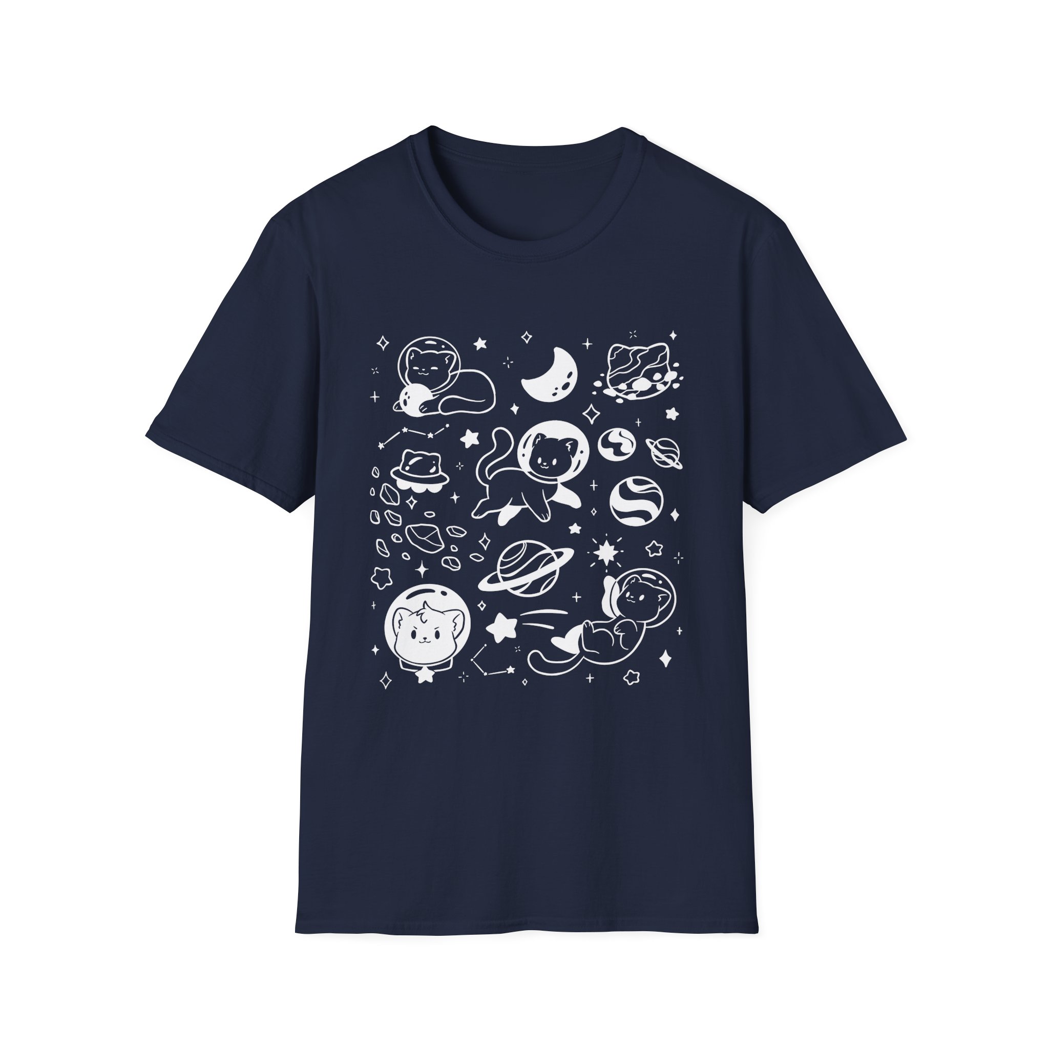 Shubble Space Cats Unisex Softstyle T-Shirt