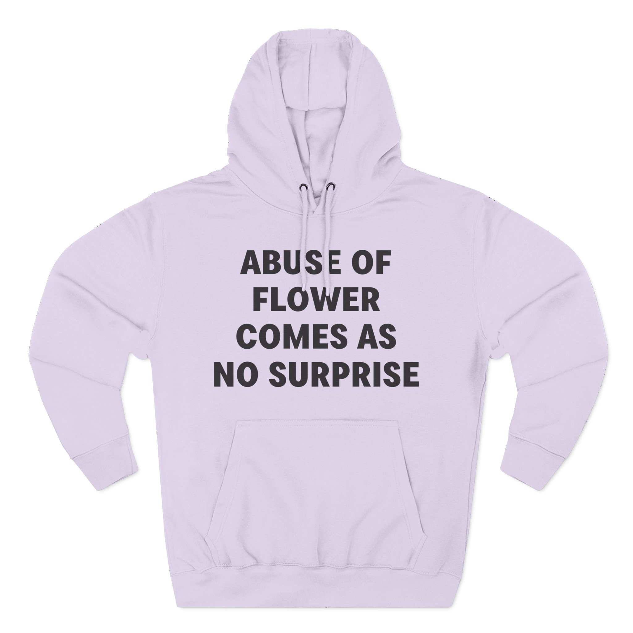 Jenny Holzer Abuse of Flower Comes as No Surprise Three-Panel Fleece Hoodie