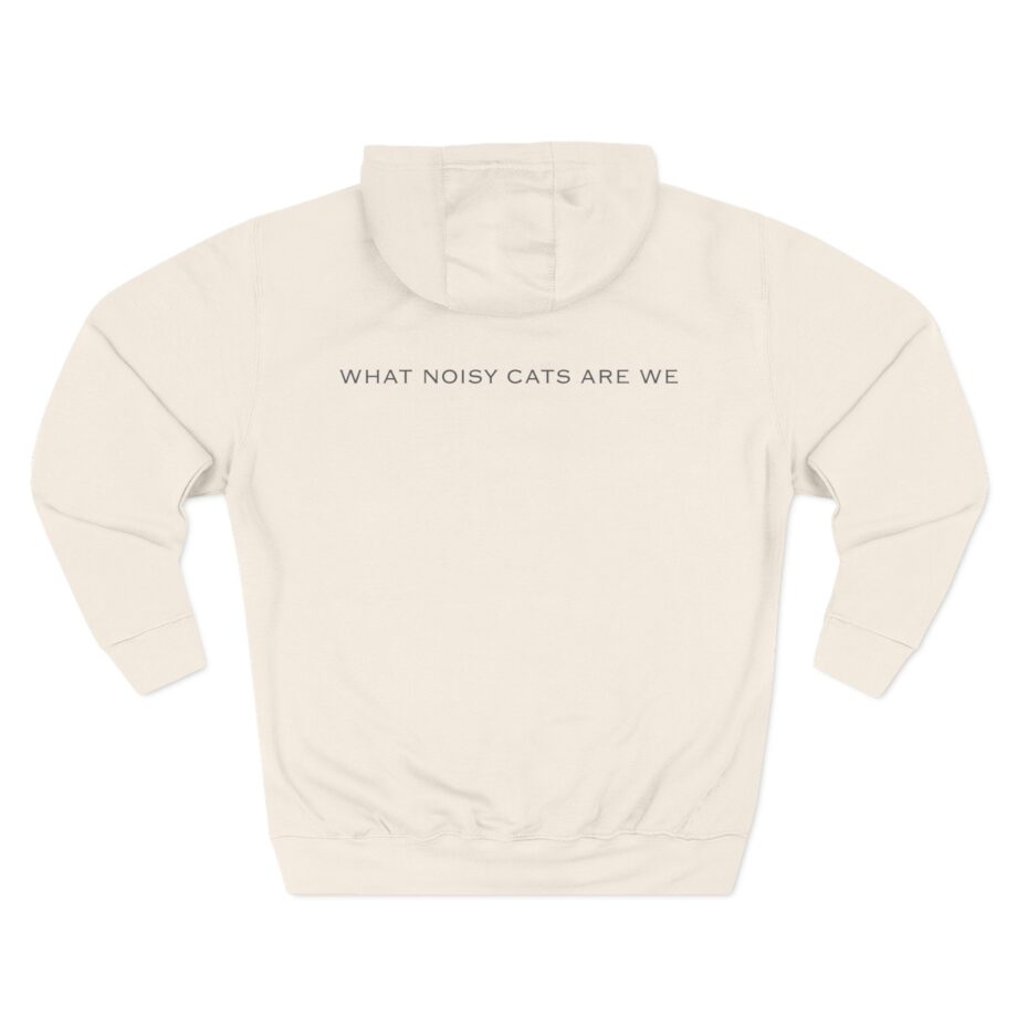 Rem What Noisy Cats Are We Three-Panel Fleece Hoodie