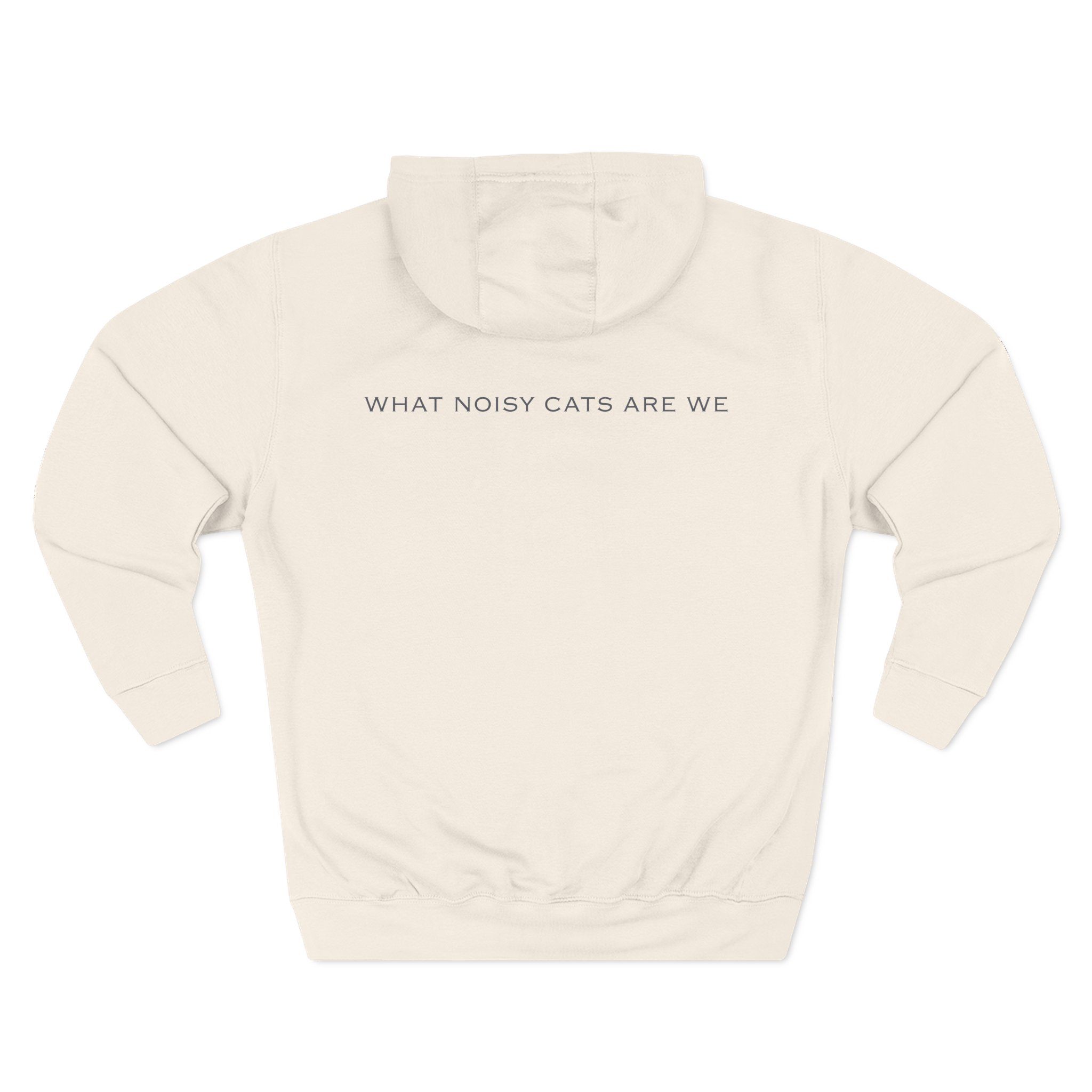 Rem What Noisy Cats Are We Three-Panel Fleece Hoodie