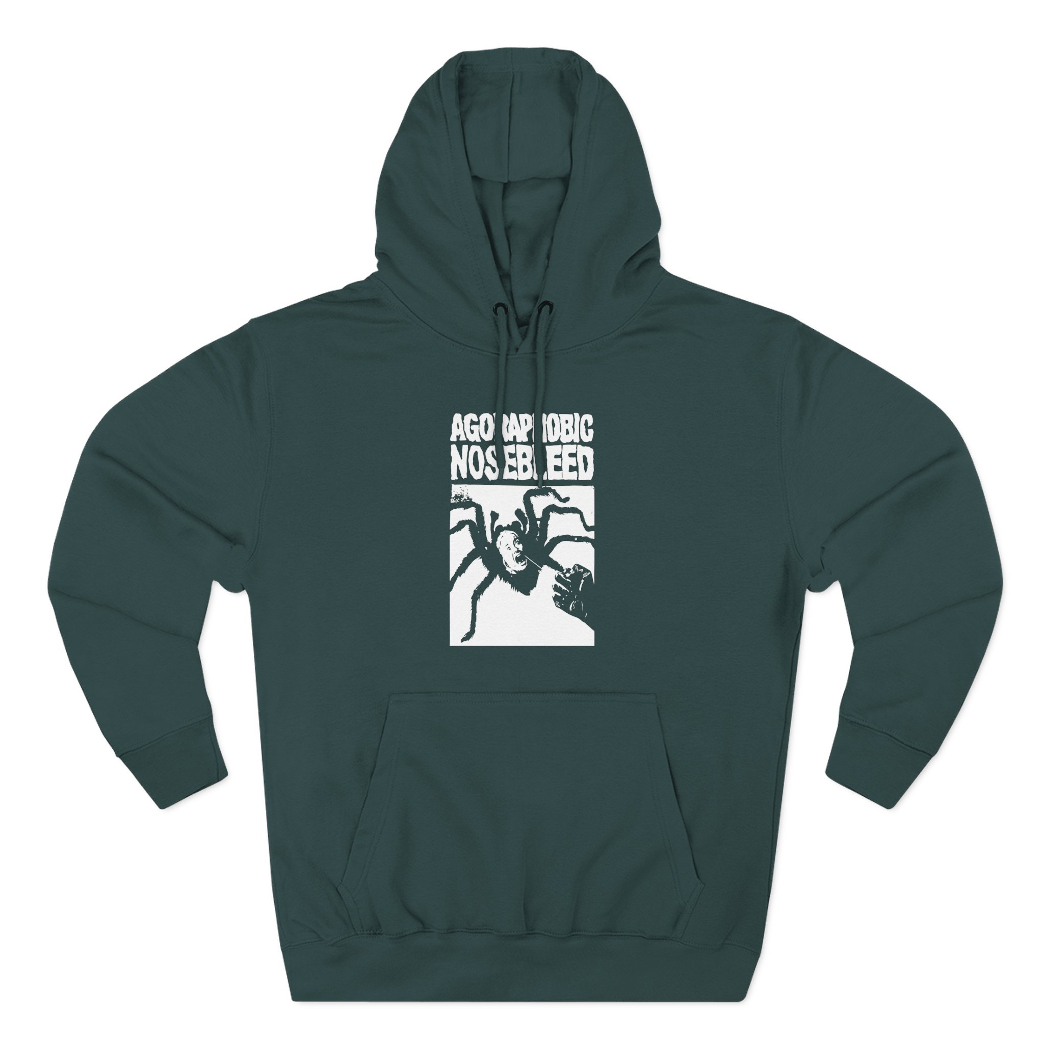 Agoraphobic Nosebleed Spider Three-Panel Fleece Hoodie